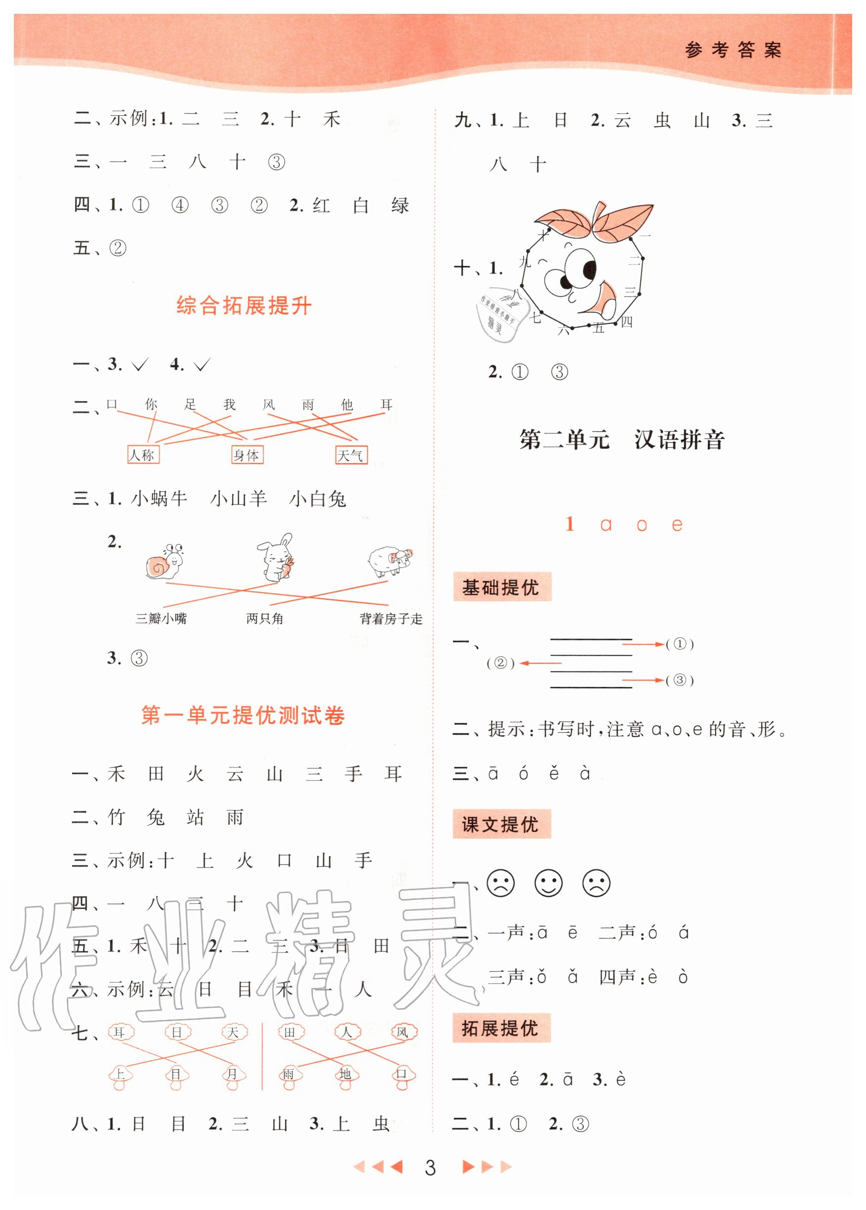 第二单元 汉语拼音 - 第5页