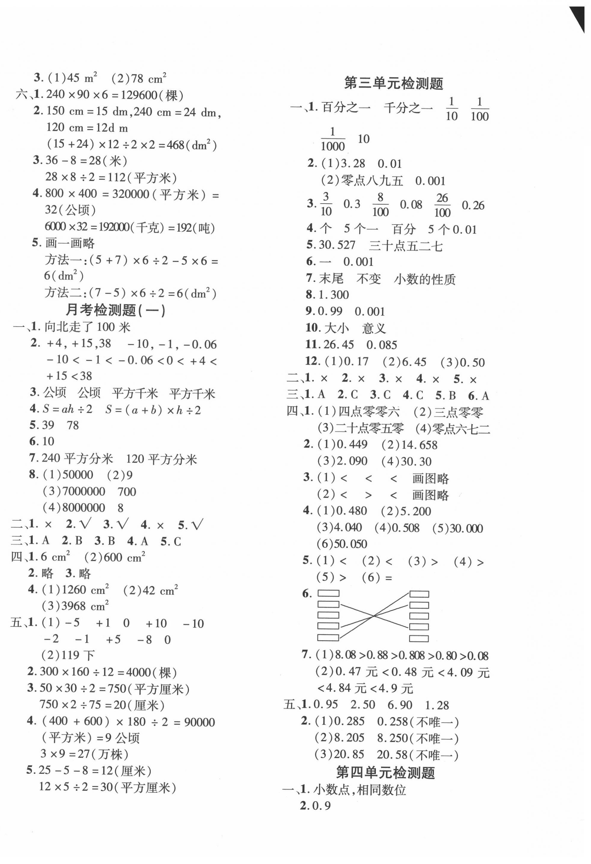 2020年教育世家狀元卷五年級(jí)數(shù)學(xué)上冊(cè)蘇教版 第2頁(yè)