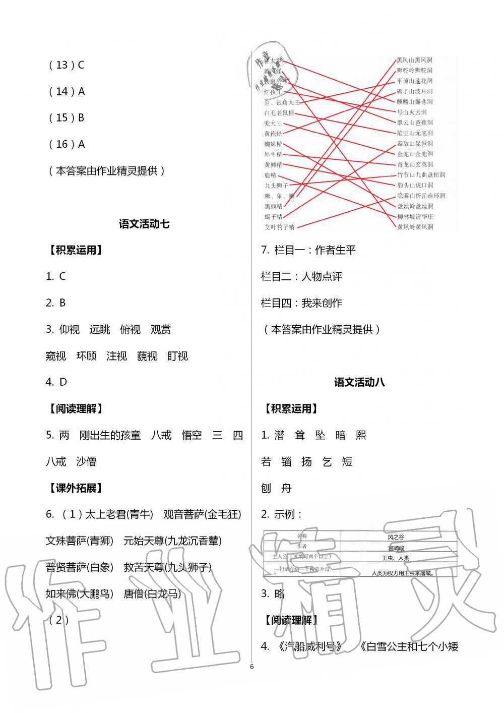 2020年優(yōu)佳學(xué)案暑假活動七年級文綜 第6頁