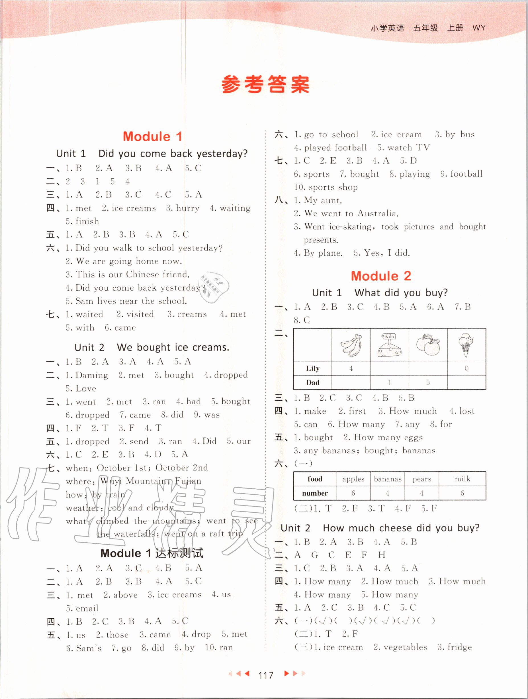 2020年53天天練小學(xué)英語五年級(jí)上冊(cè)外研版 第3頁