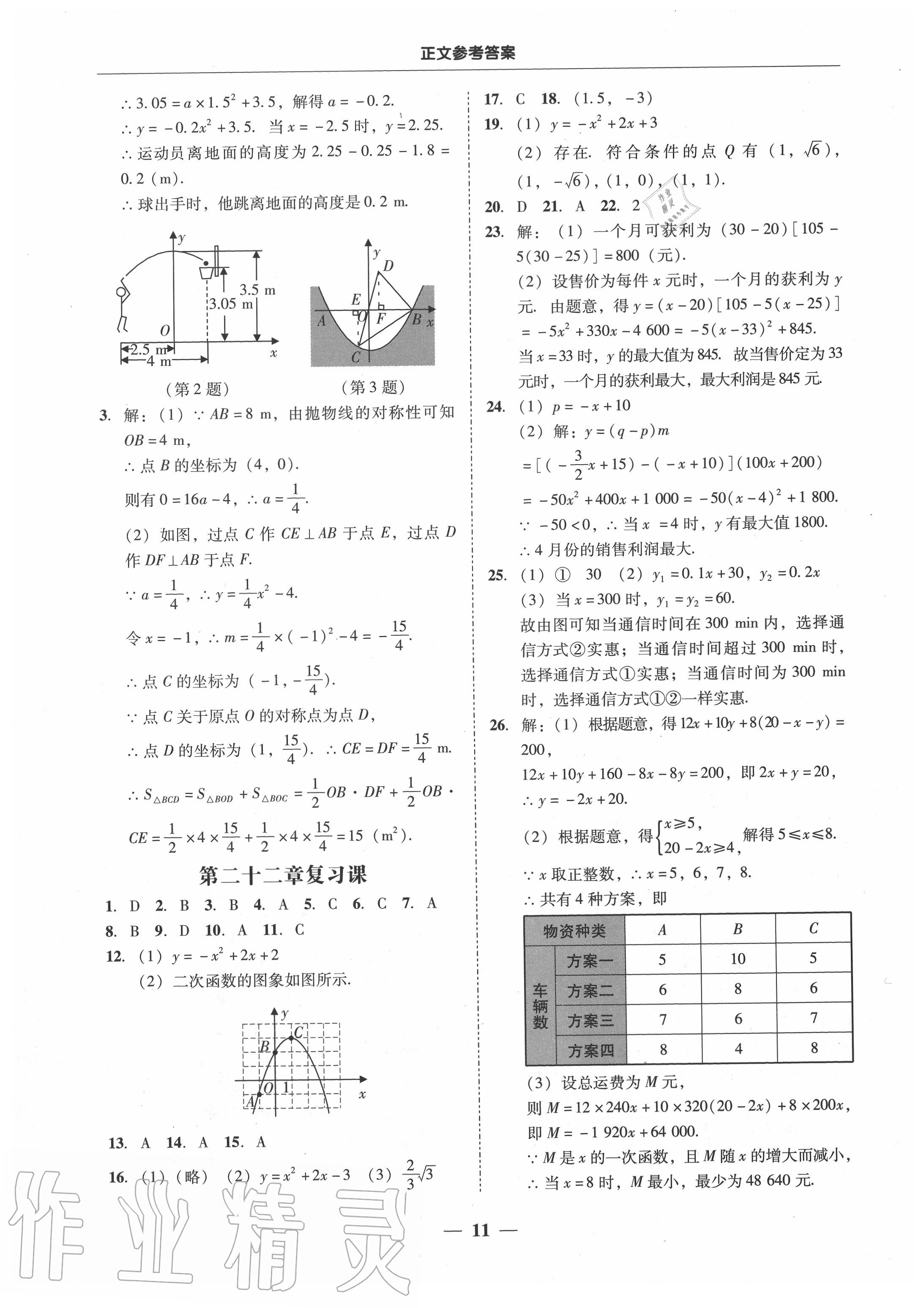 2020年百分導(dǎo)學(xué)九年級數(shù)學(xué)全一冊人教版 參考答案第11頁