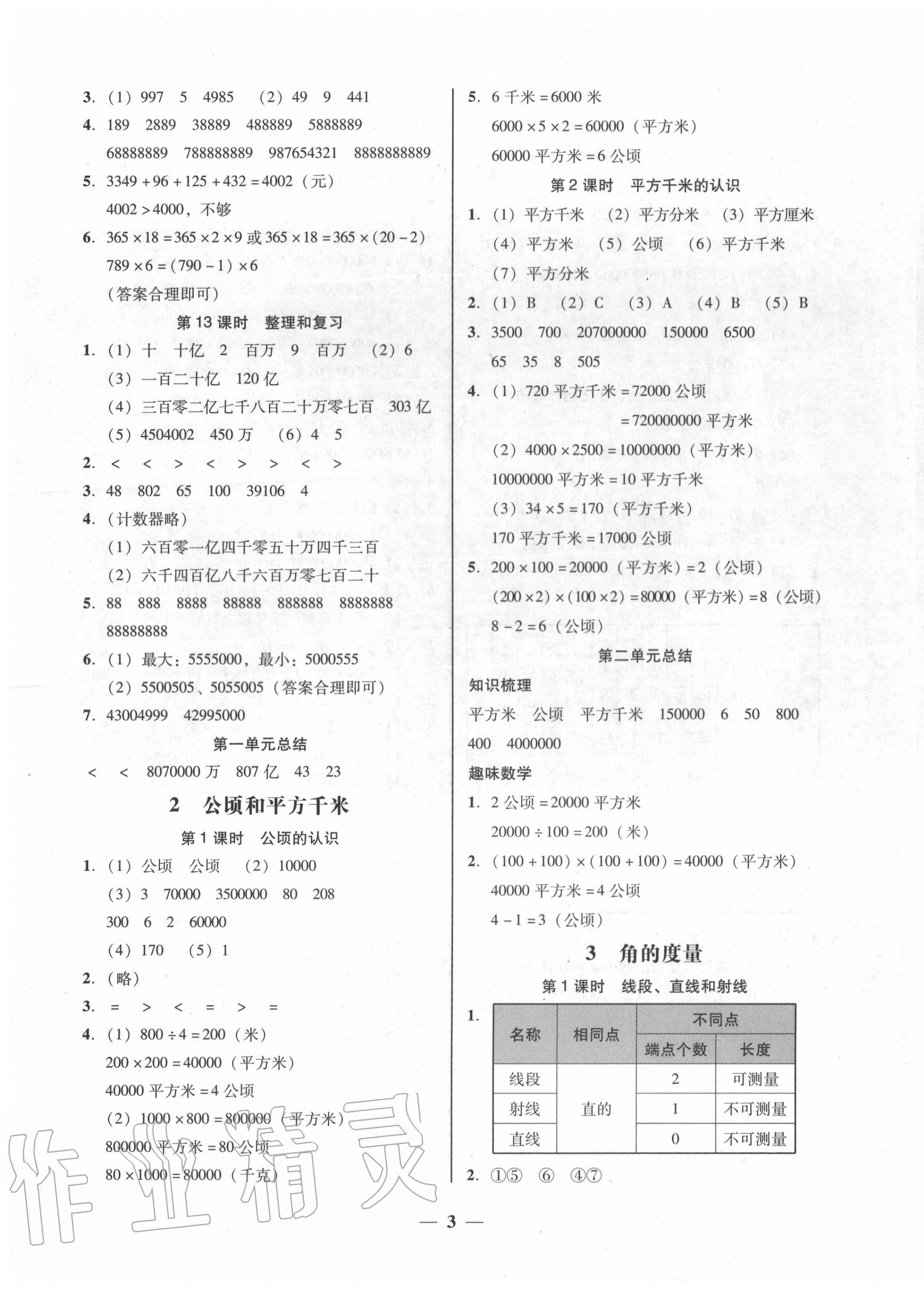 2020年家校導(dǎo)學(xué)四年級數(shù)學(xué)上冊人教版 第3頁