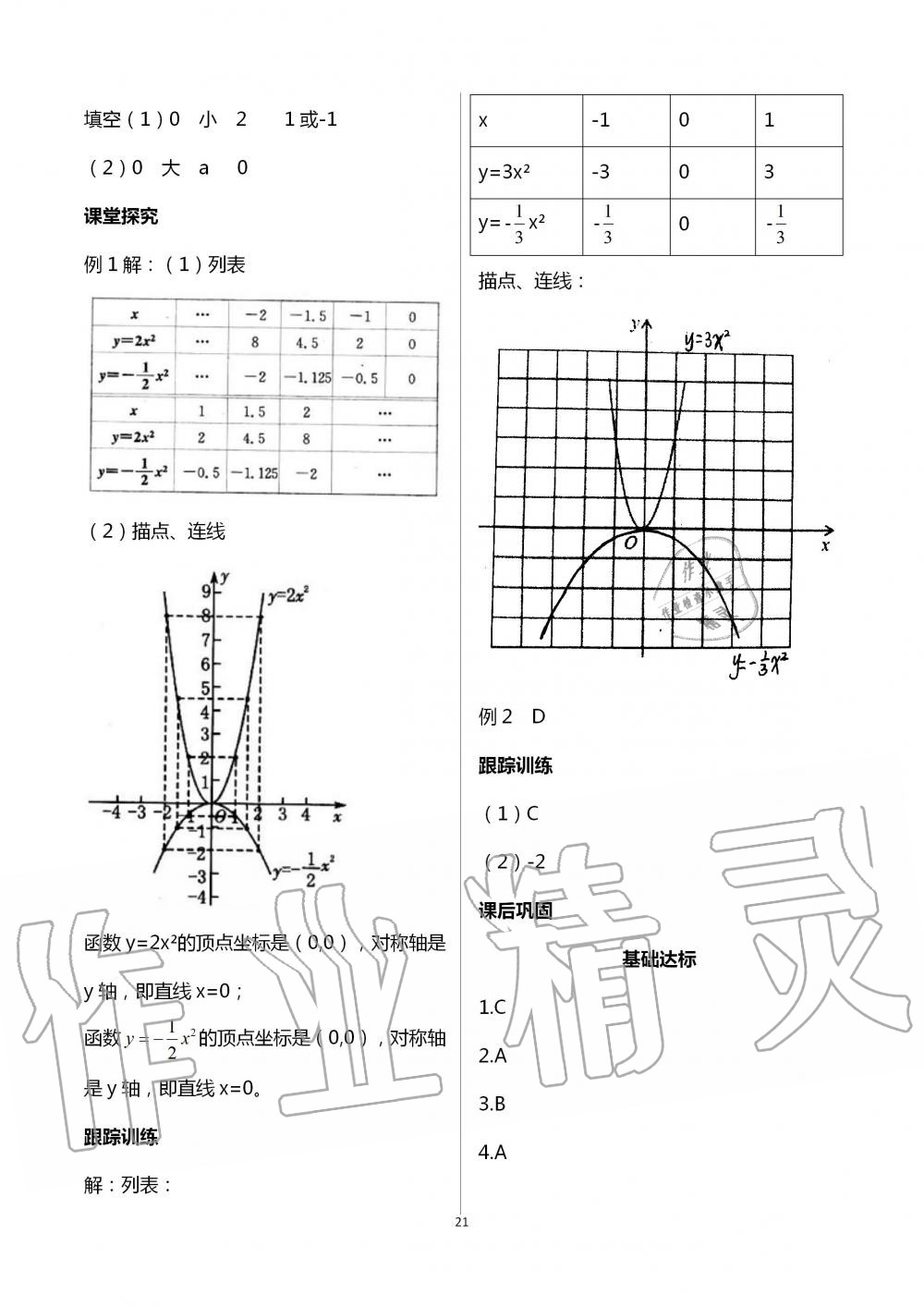 2020年學習指要九年級數學上冊人教版 第21頁