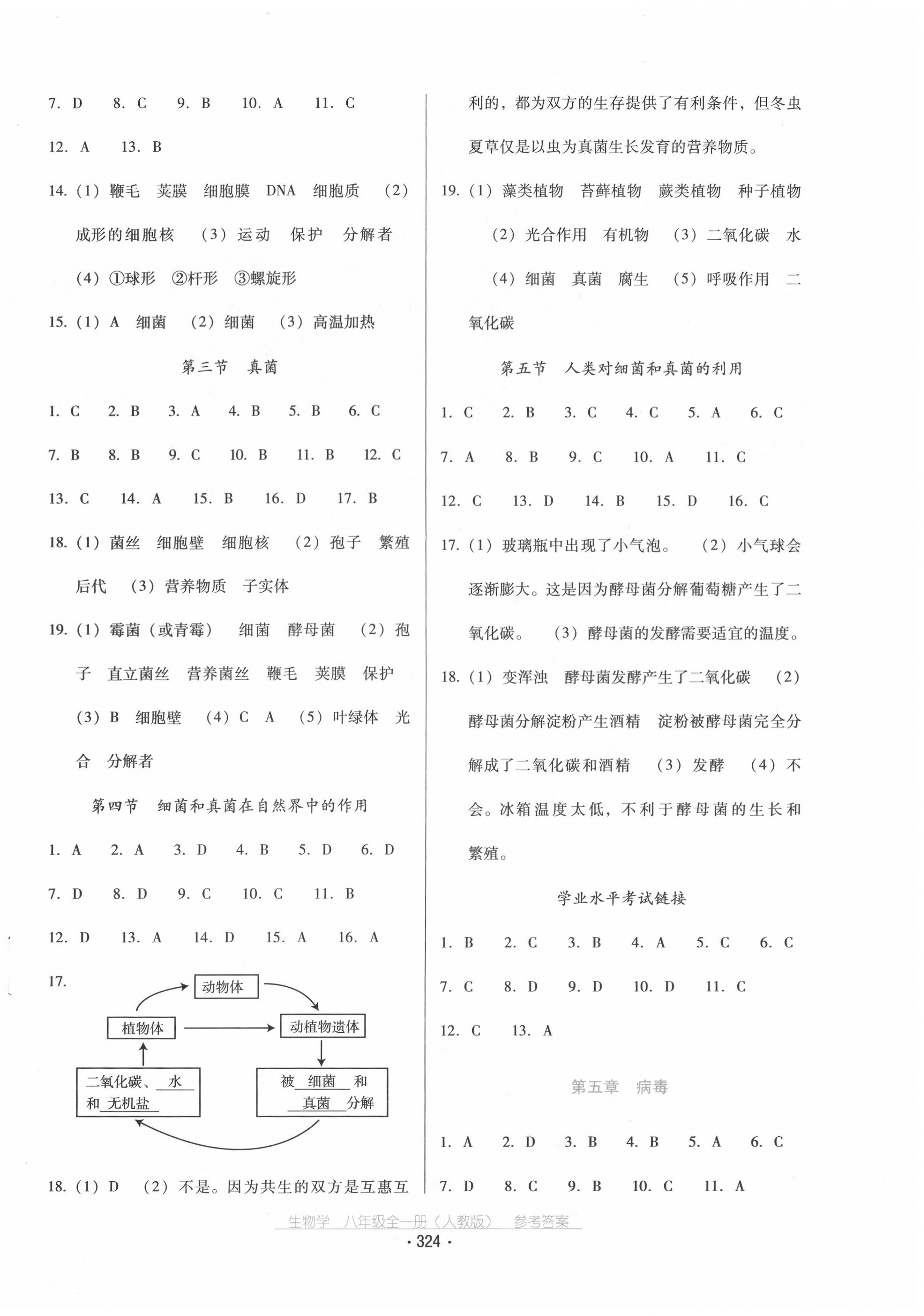 2020年云南省標(biāo)準(zhǔn)教輔優(yōu)佳學(xué)案八年級(jí)生物學(xué)全一冊(cè)人教版 第4頁