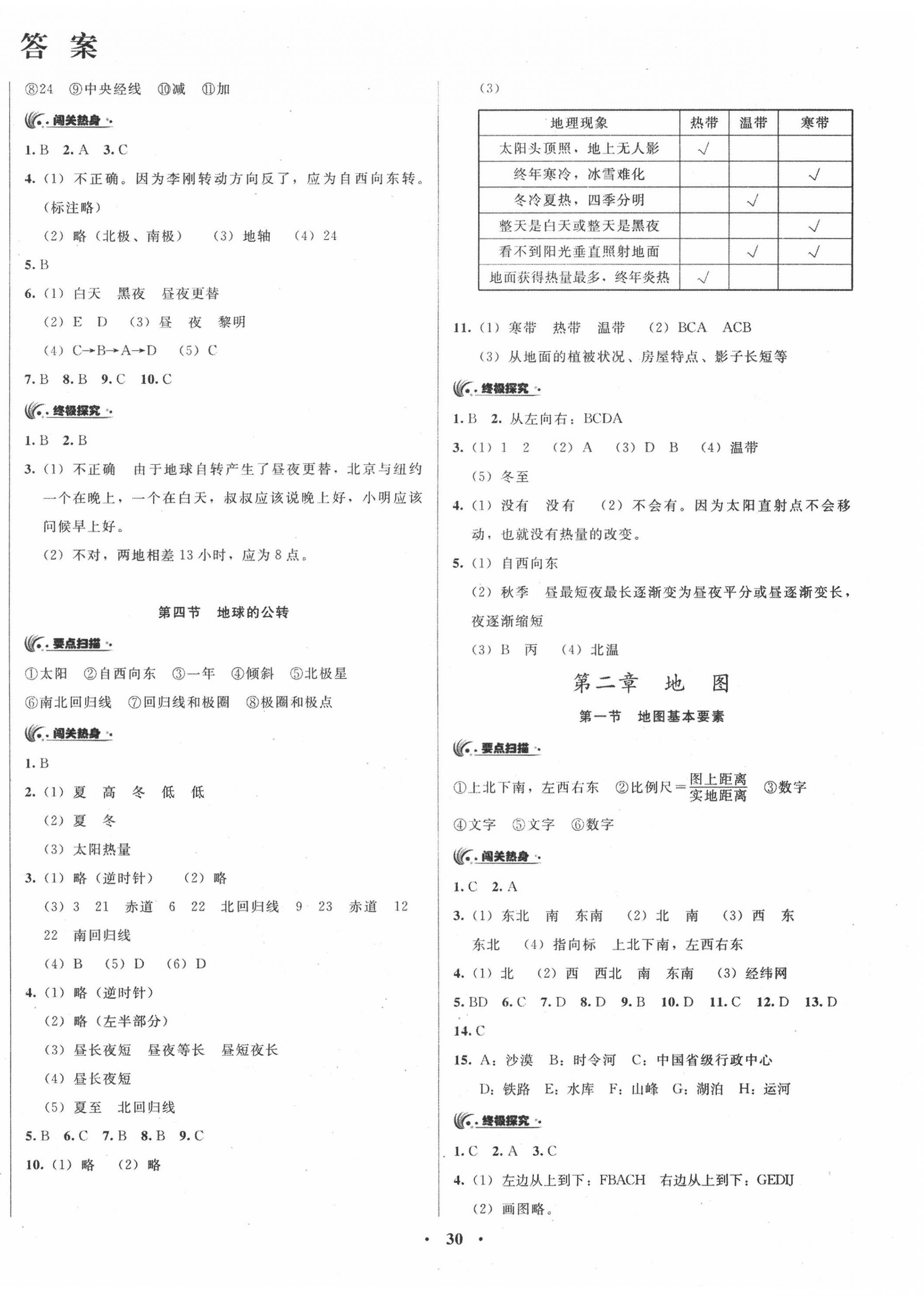 2020年新地理同步练习七年级上册商务星球版 第2页