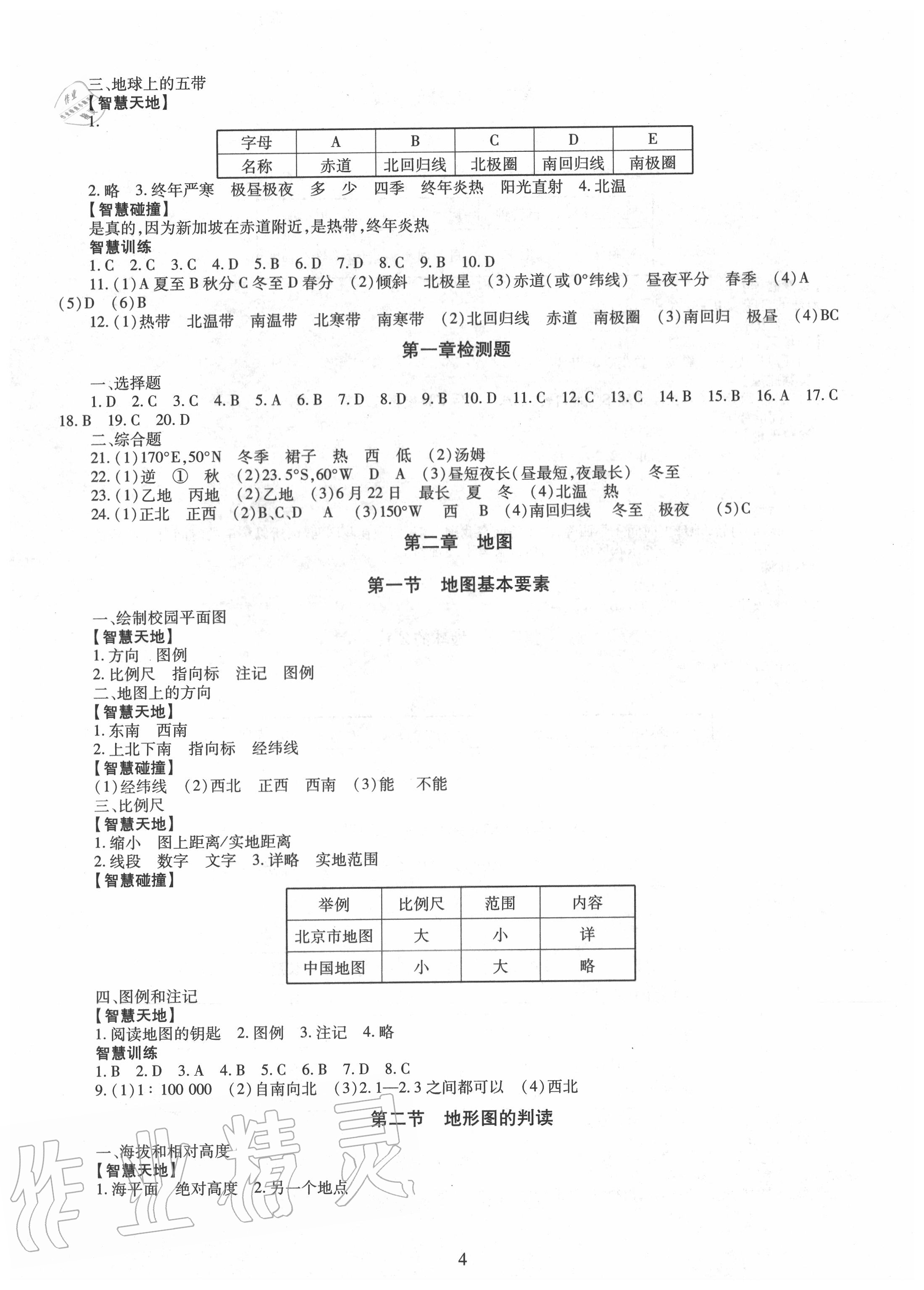 2020年智慧学习七年级地理上册商务星球版明天出版社 第4页