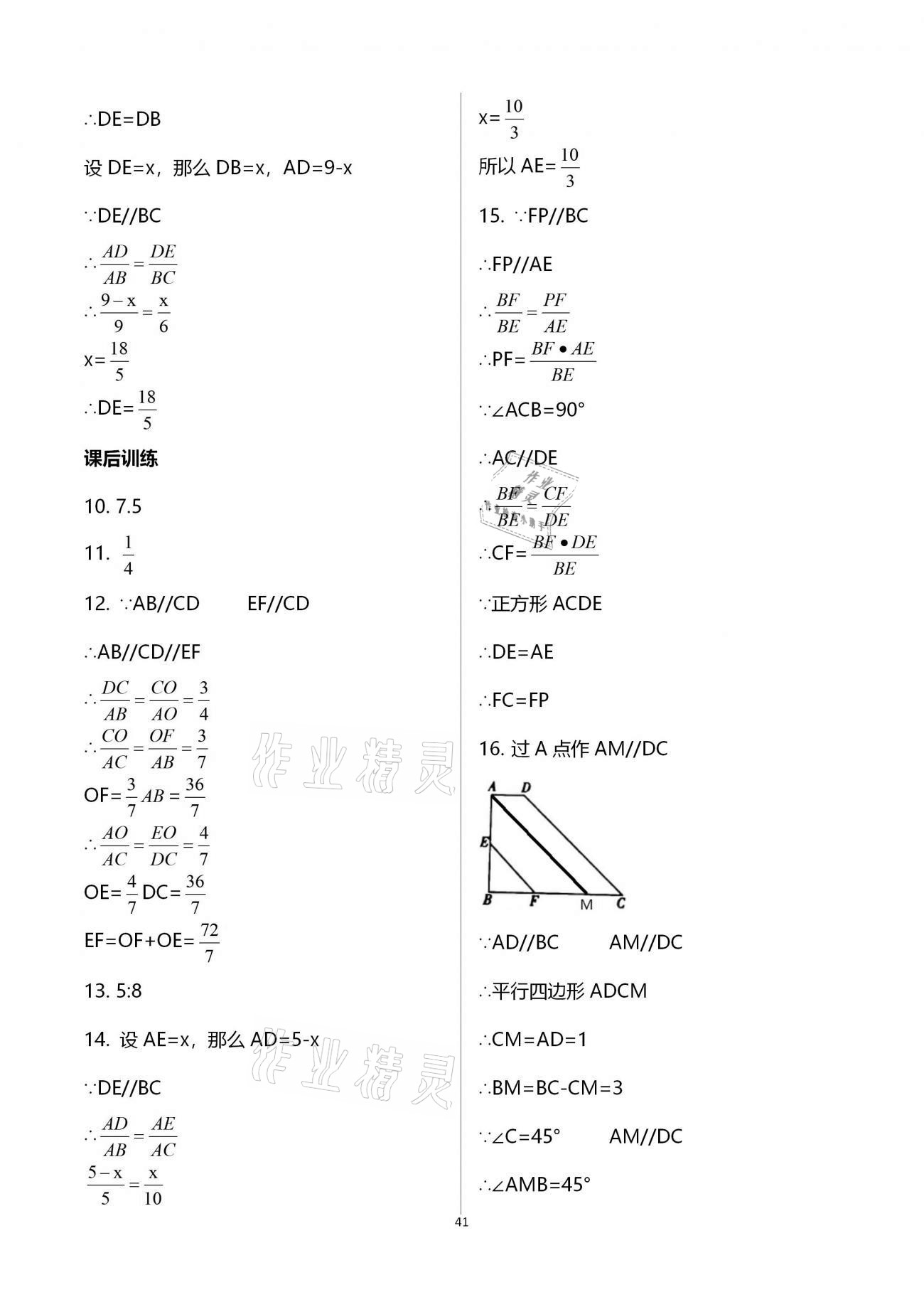 2020年基礎(chǔ)訓(xùn)練九年級(jí)數(shù)學(xué)全一冊(cè)北師大版大象出版社 參考答案第41頁