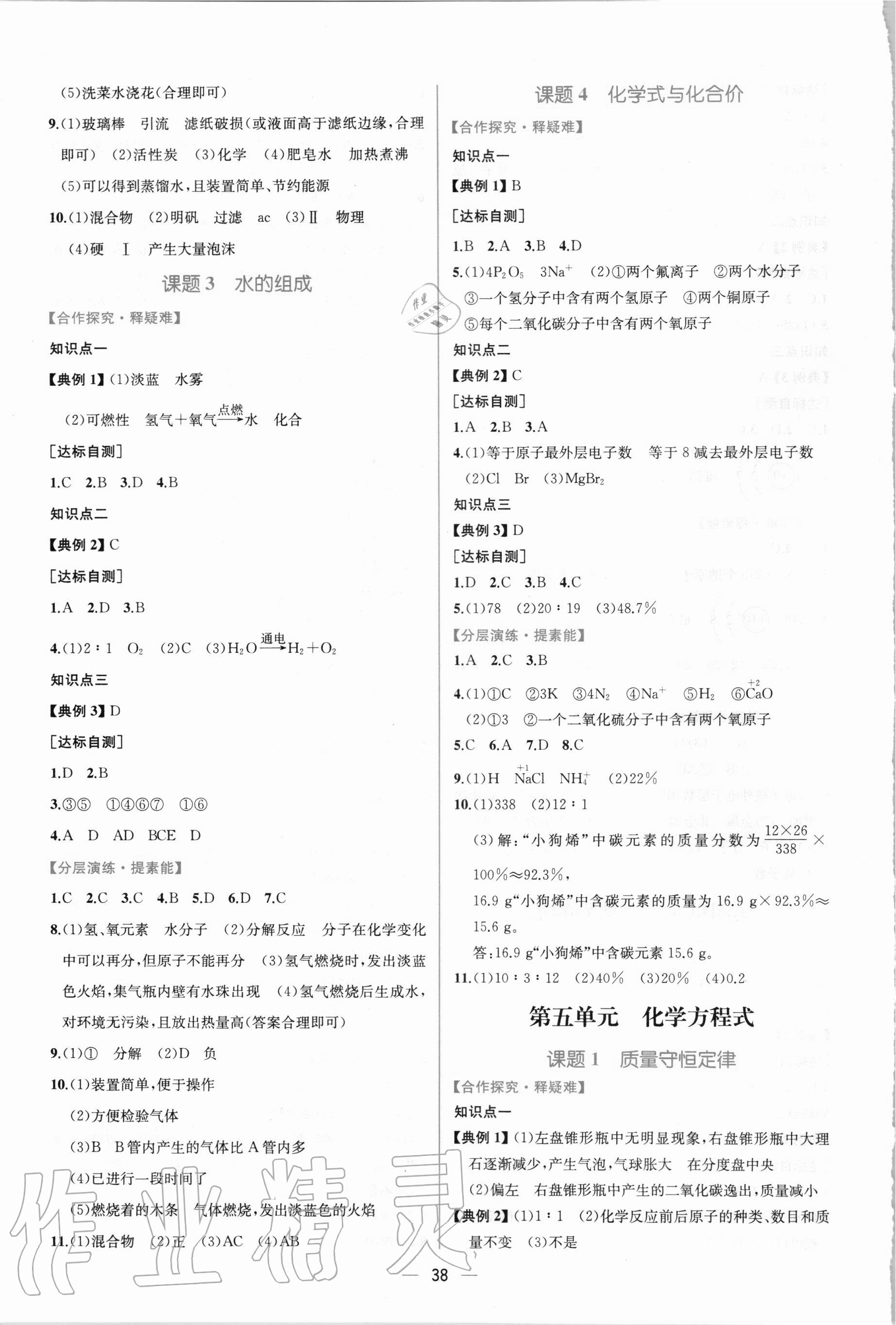 2020年同步學(xué)歷案課時練九年級化學(xué)全一冊人教版河南專版 第6頁