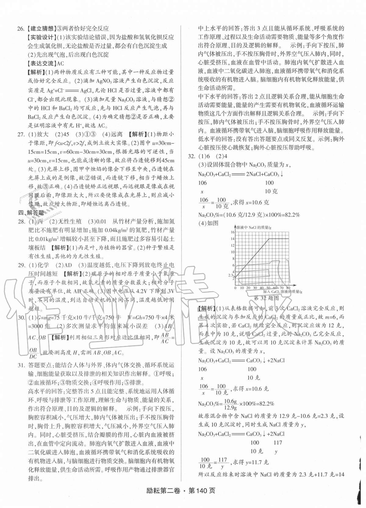 2020年励耘第二卷三年中考优化卷科学浙江专用 第2页