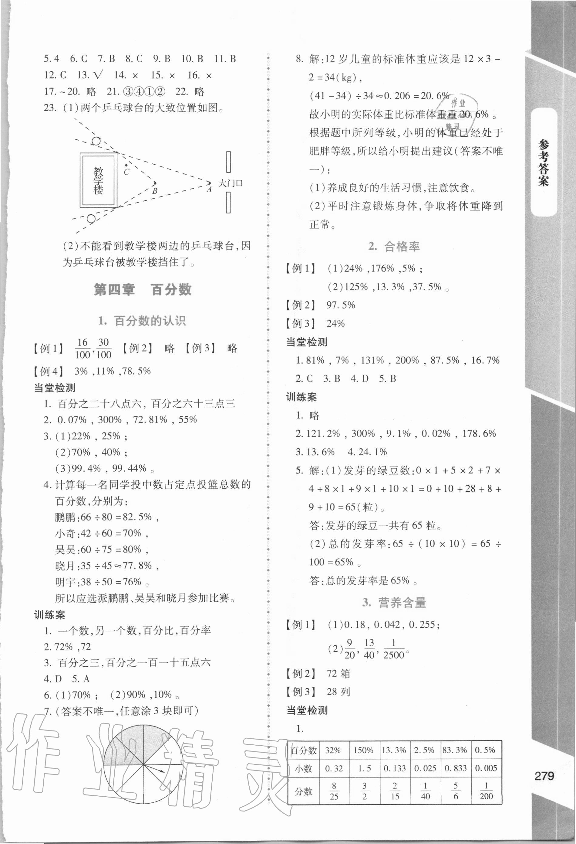 2020年课堂精练六年级数学全一册北师大版大庆专版 第5页