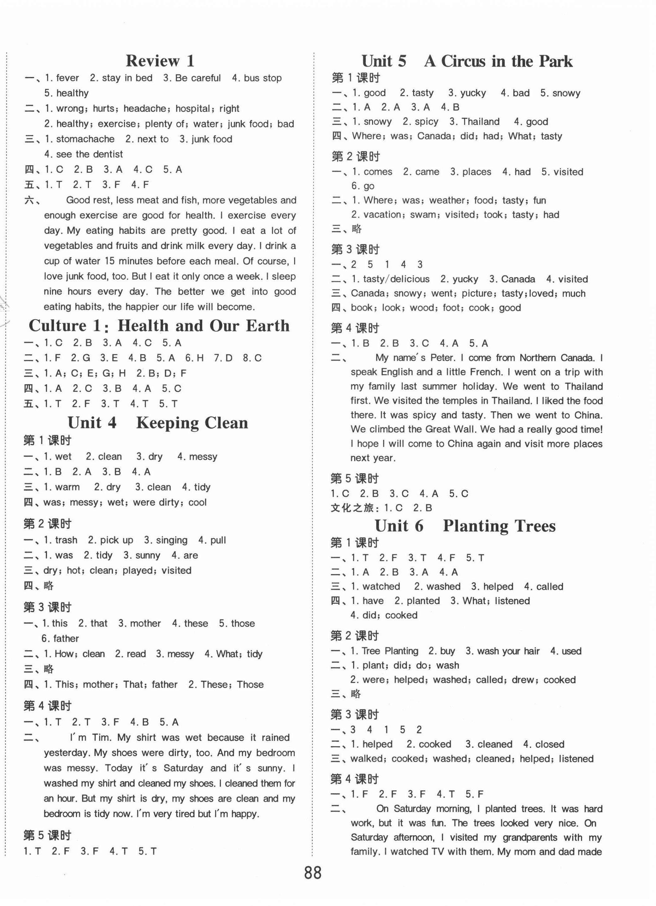 2020年陽光同學(xué)課時優(yōu)化作業(yè)六年級英語上冊廣東人民版 第2頁