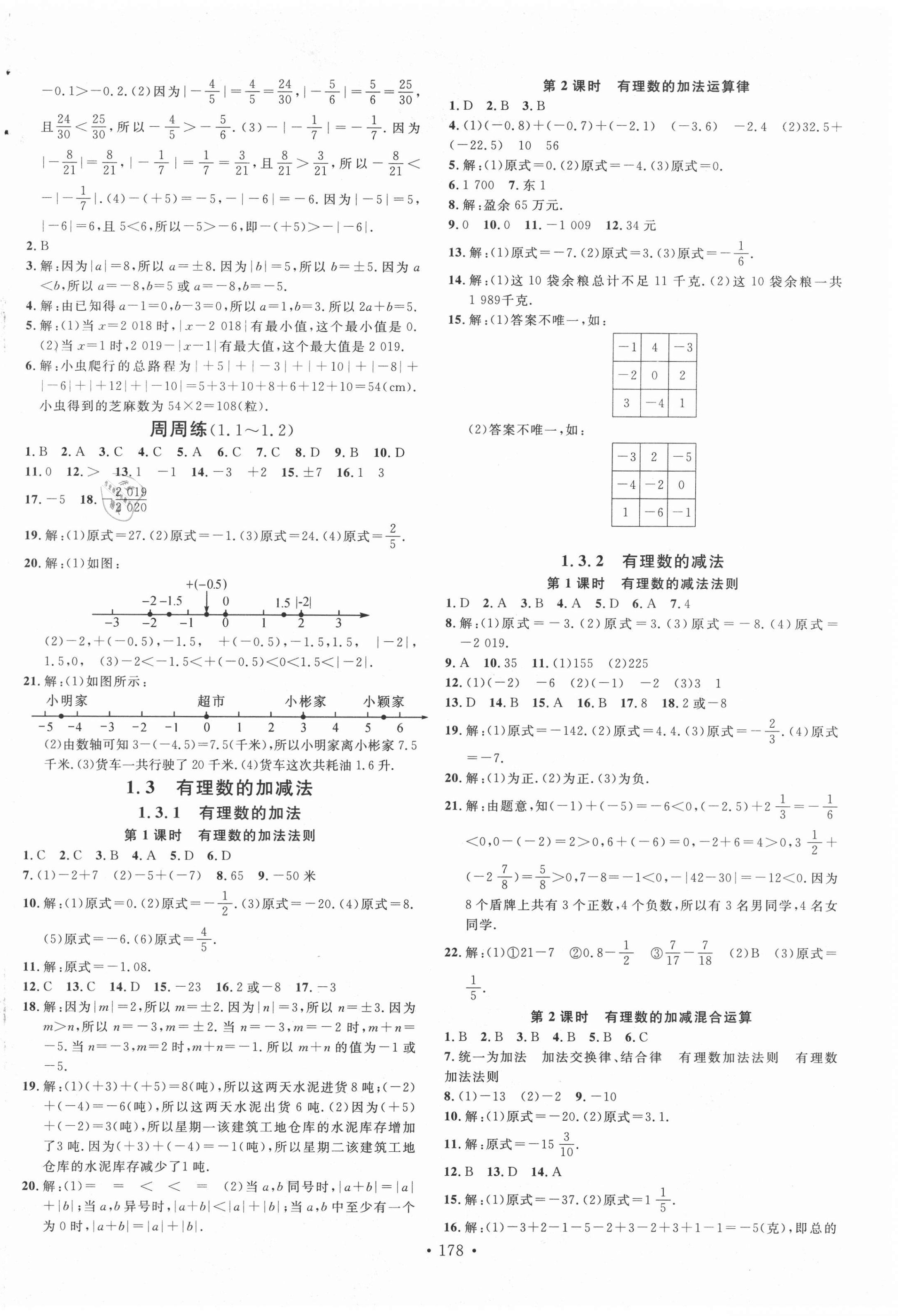 2020年名校課堂七年級(jí)數(shù)學(xué)上冊(cè)人教版1廣西專版 第2頁(yè)