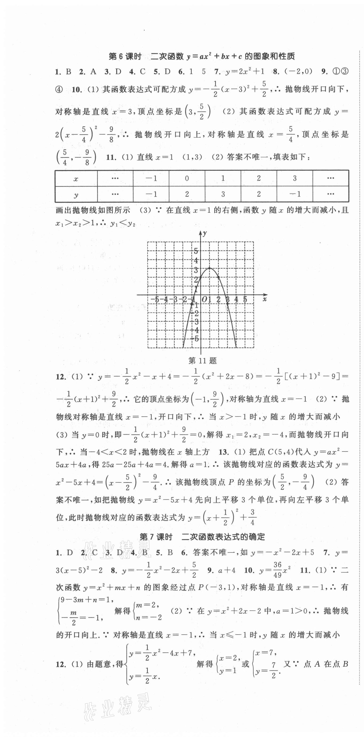 2020年通城学典活页检测九年级数学上册沪科版 第4页