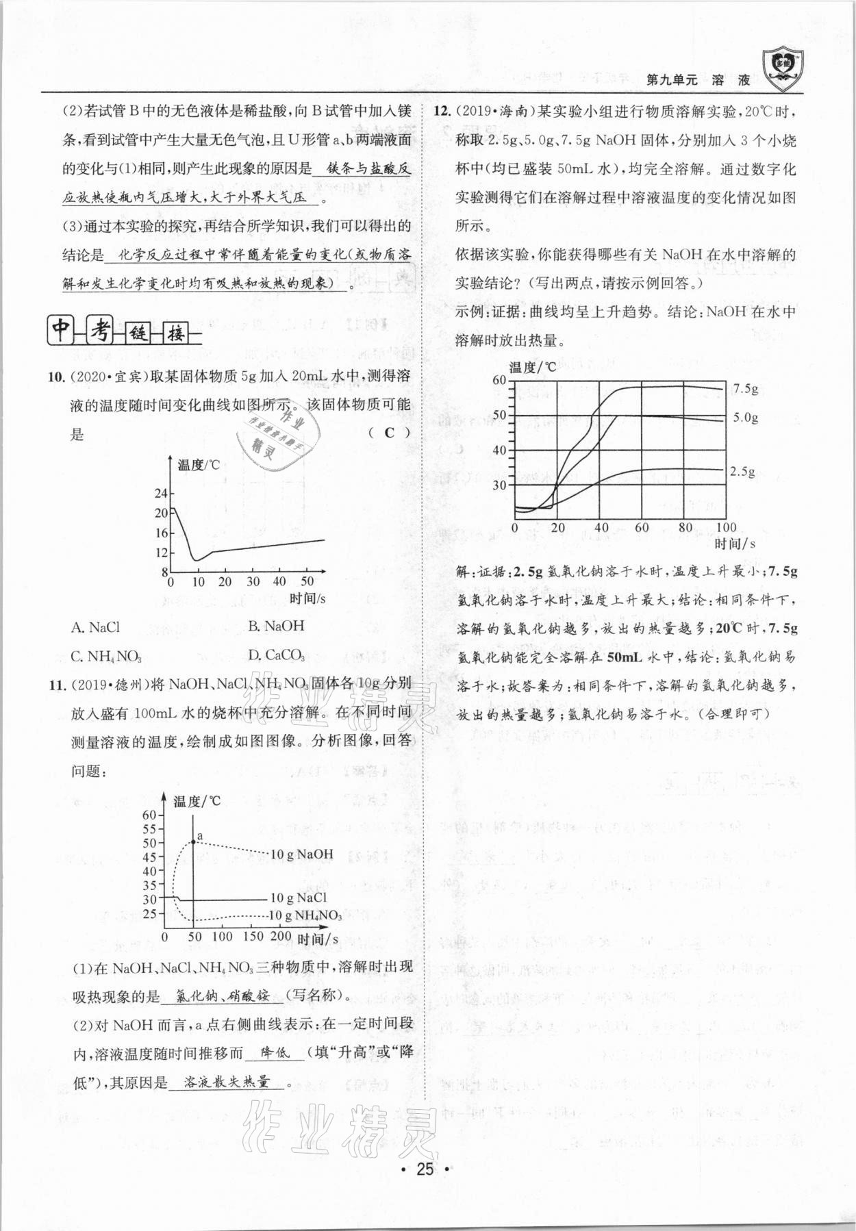 2021年指南针导学探究九年级化学下册人教版 第25页