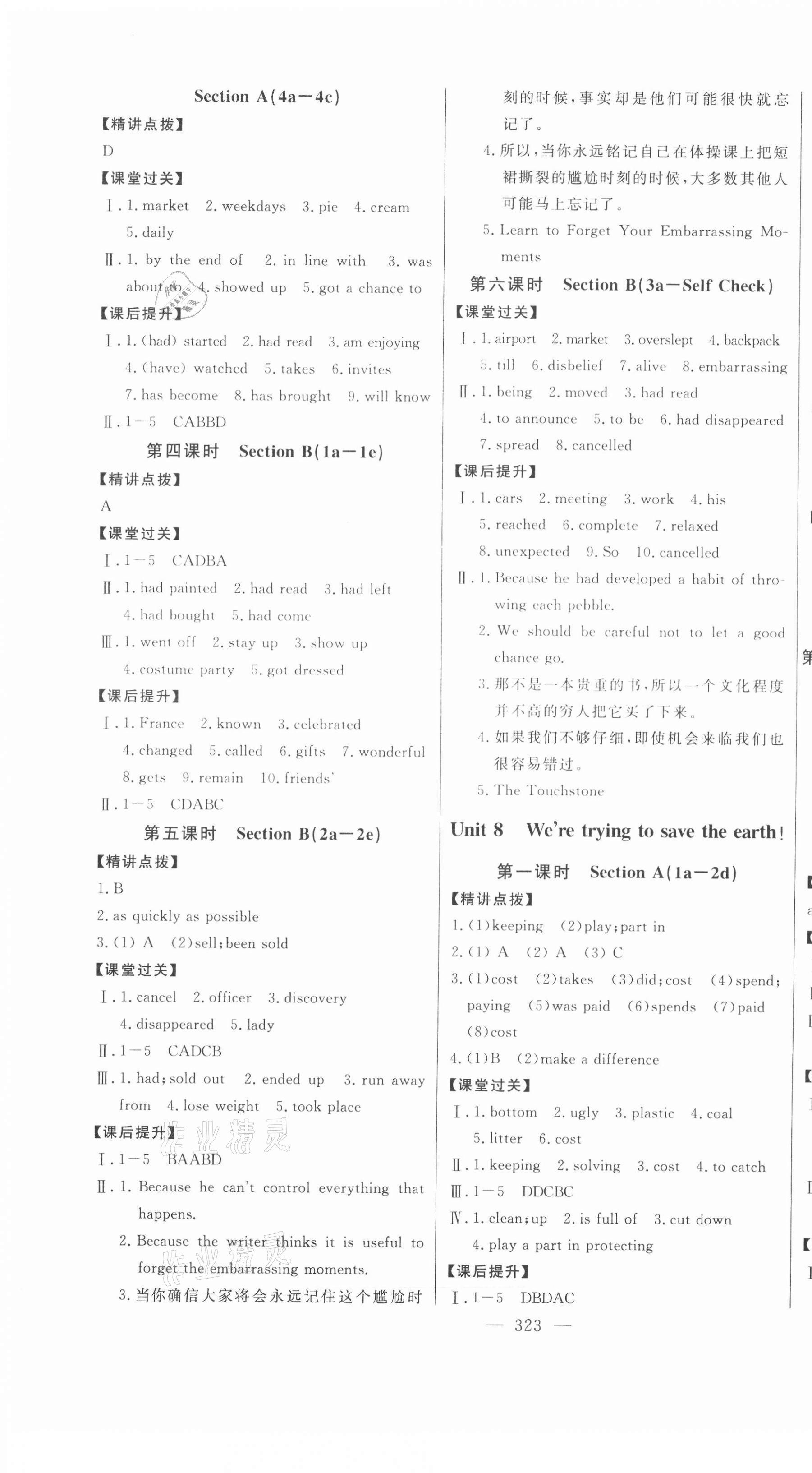 2020年初中新課標(biāo)名師學(xué)案智慧大課堂九年級(jí)英語魯教版54制 第10頁