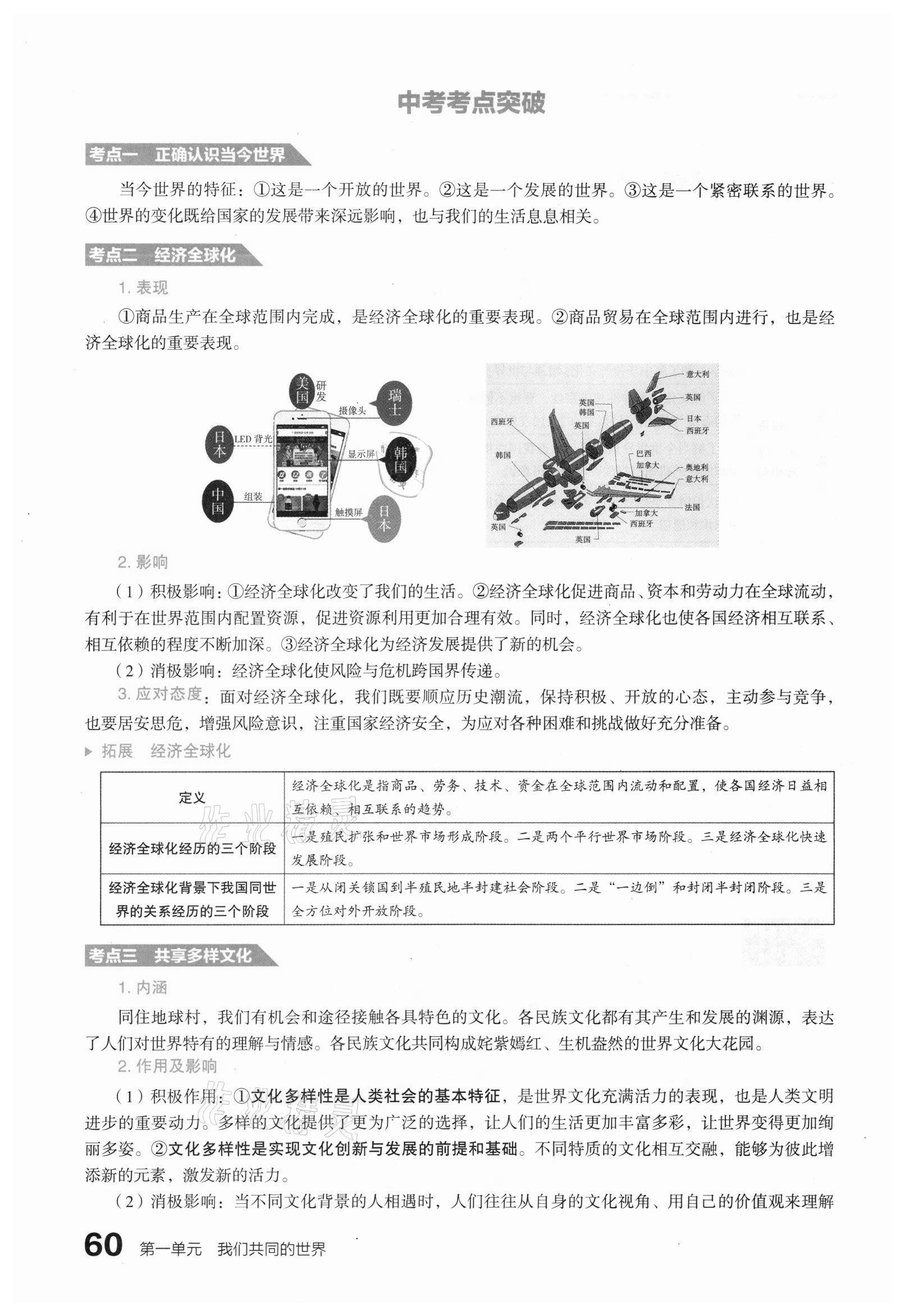 2021年滾動(dòng)遷移中考總復(fù)習(xí)道德與法治山西專版 參考答案第68頁(yè)