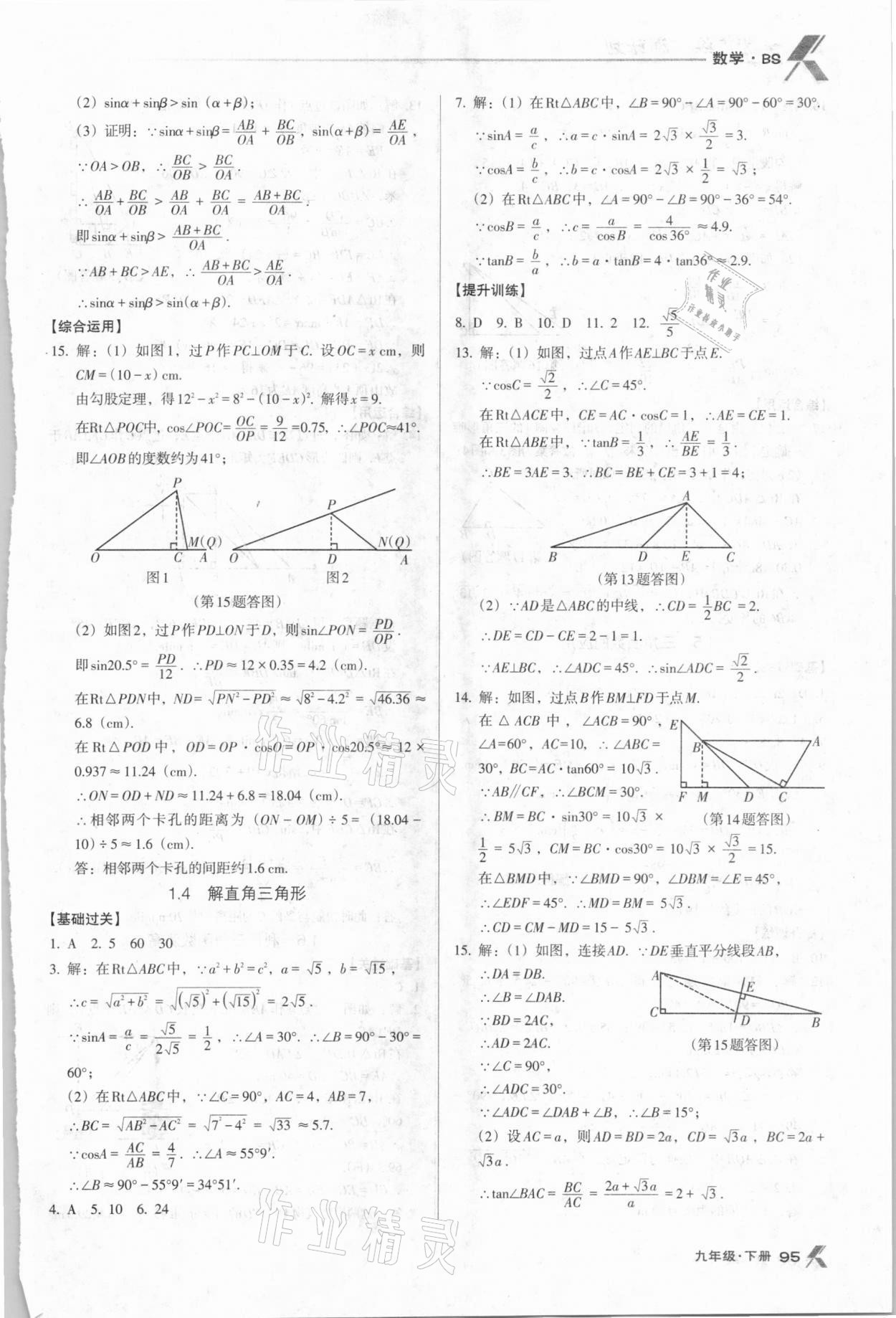 2021年全优点练课计划九年级数学下册北师大版 第3页