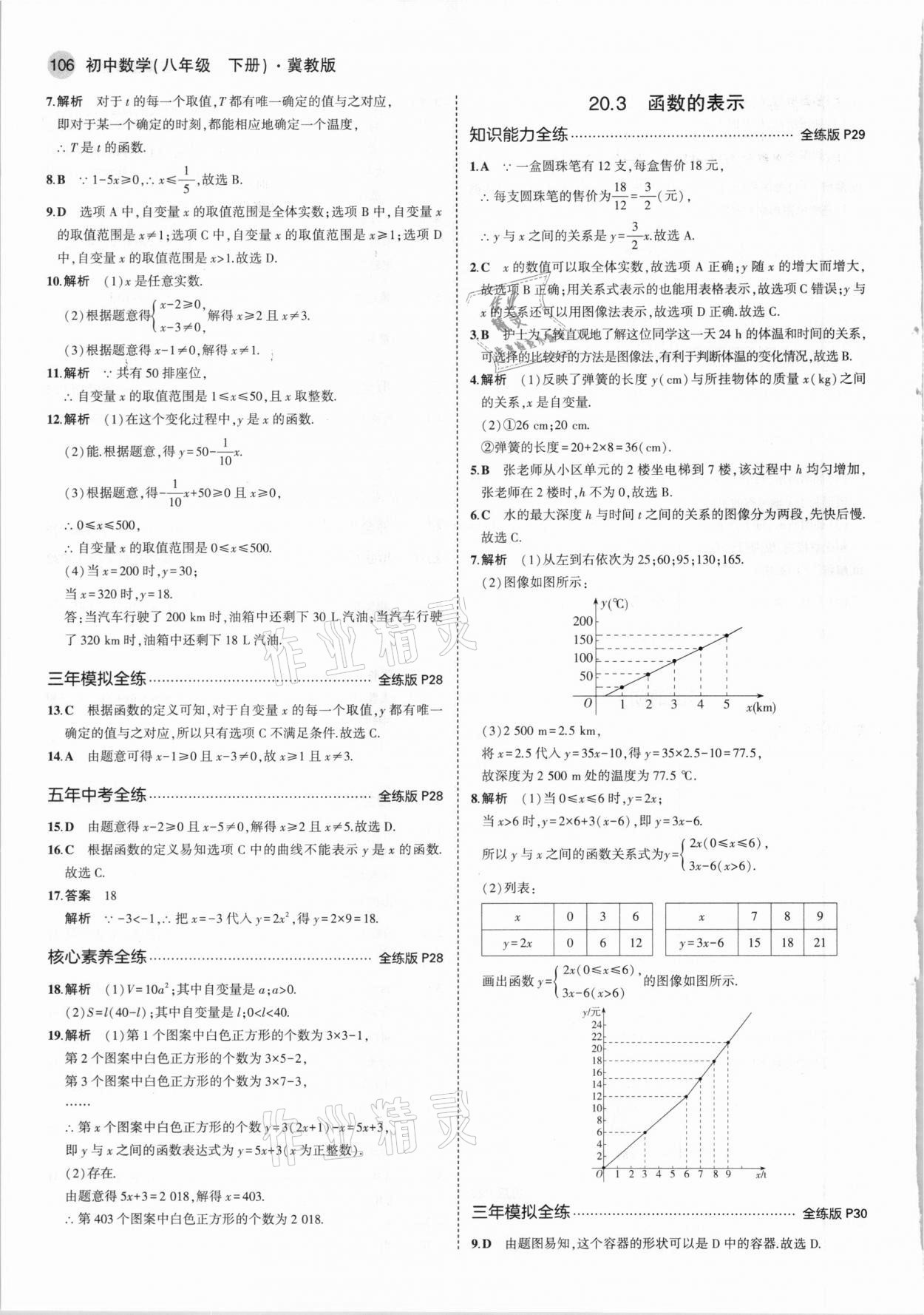 2021年5年中考3年模拟初中数学八年级下册冀教版 第12页