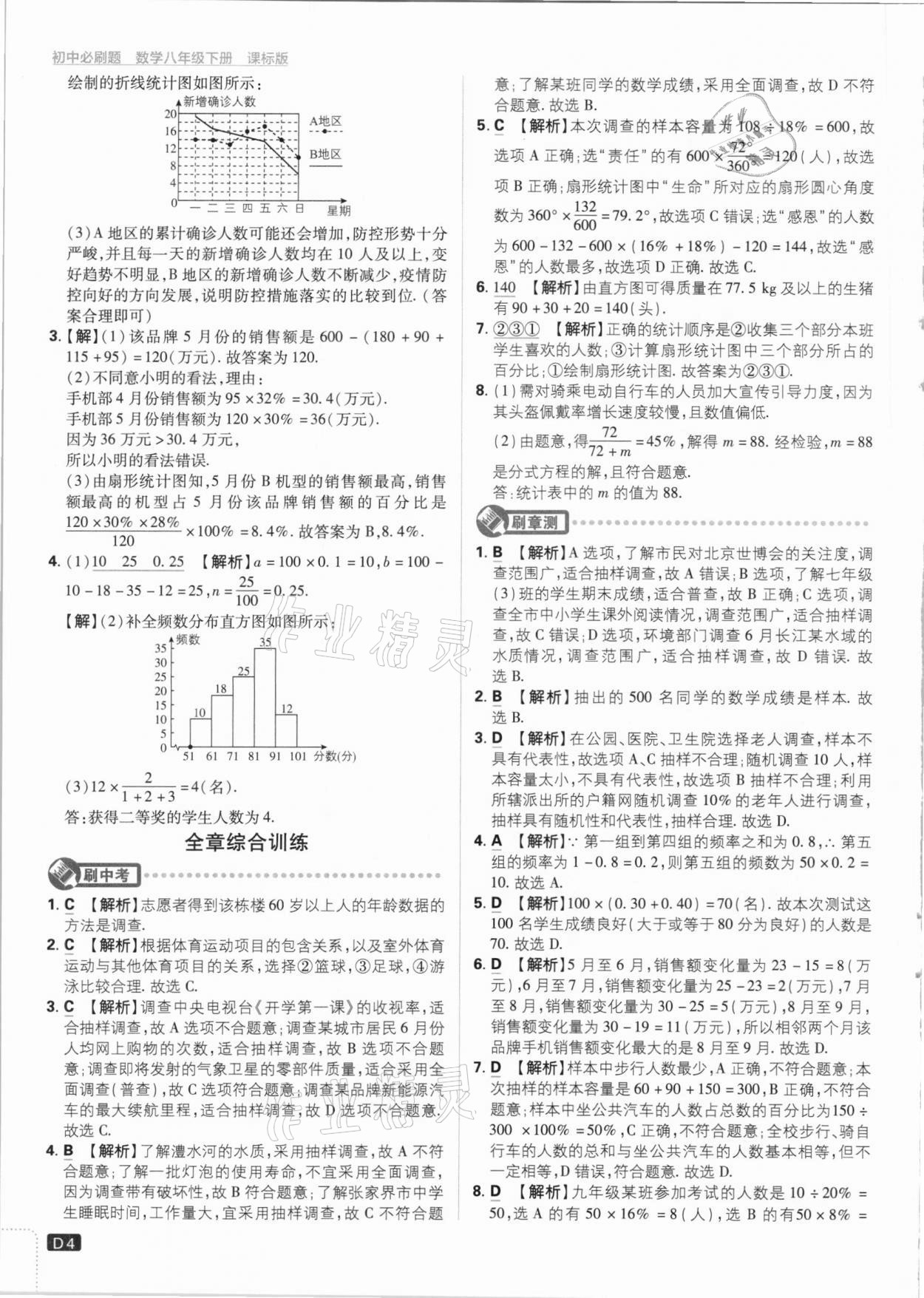 2021年初中必刷題八年級(jí)數(shù)學(xué)下冊(cè)冀教版 參考答案第4頁(yè)