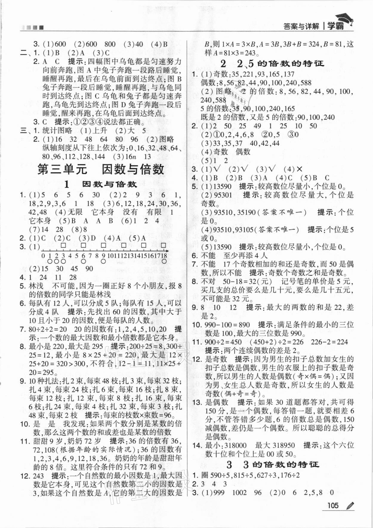 2021年喬木圖書(shū)學(xué)霸五年級(jí)數(shù)學(xué)下冊(cè)蘇教版 參考答案第5頁(yè)