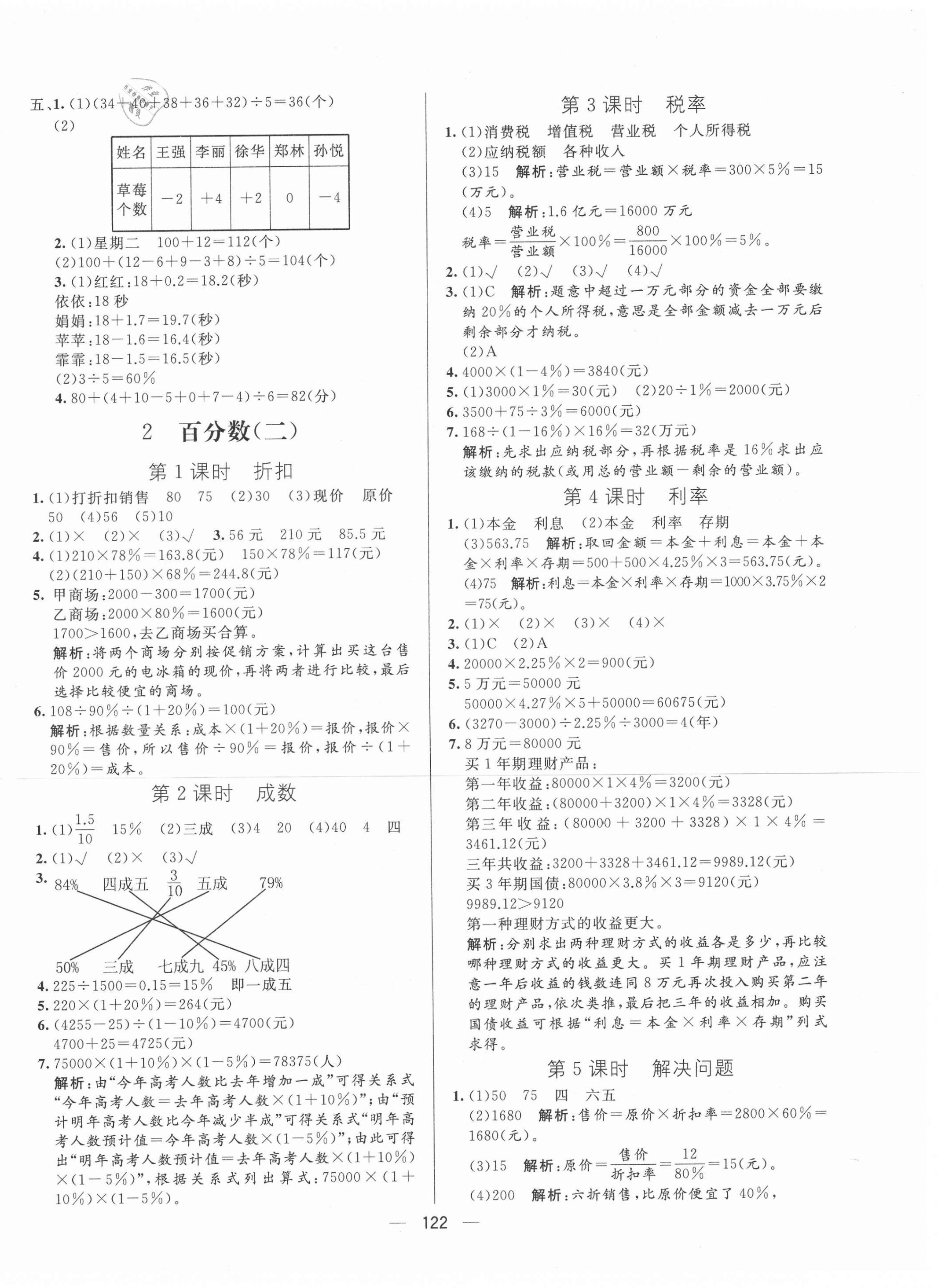 2021年亮点激活教材多元演练六年级数学下册人教版 第2页