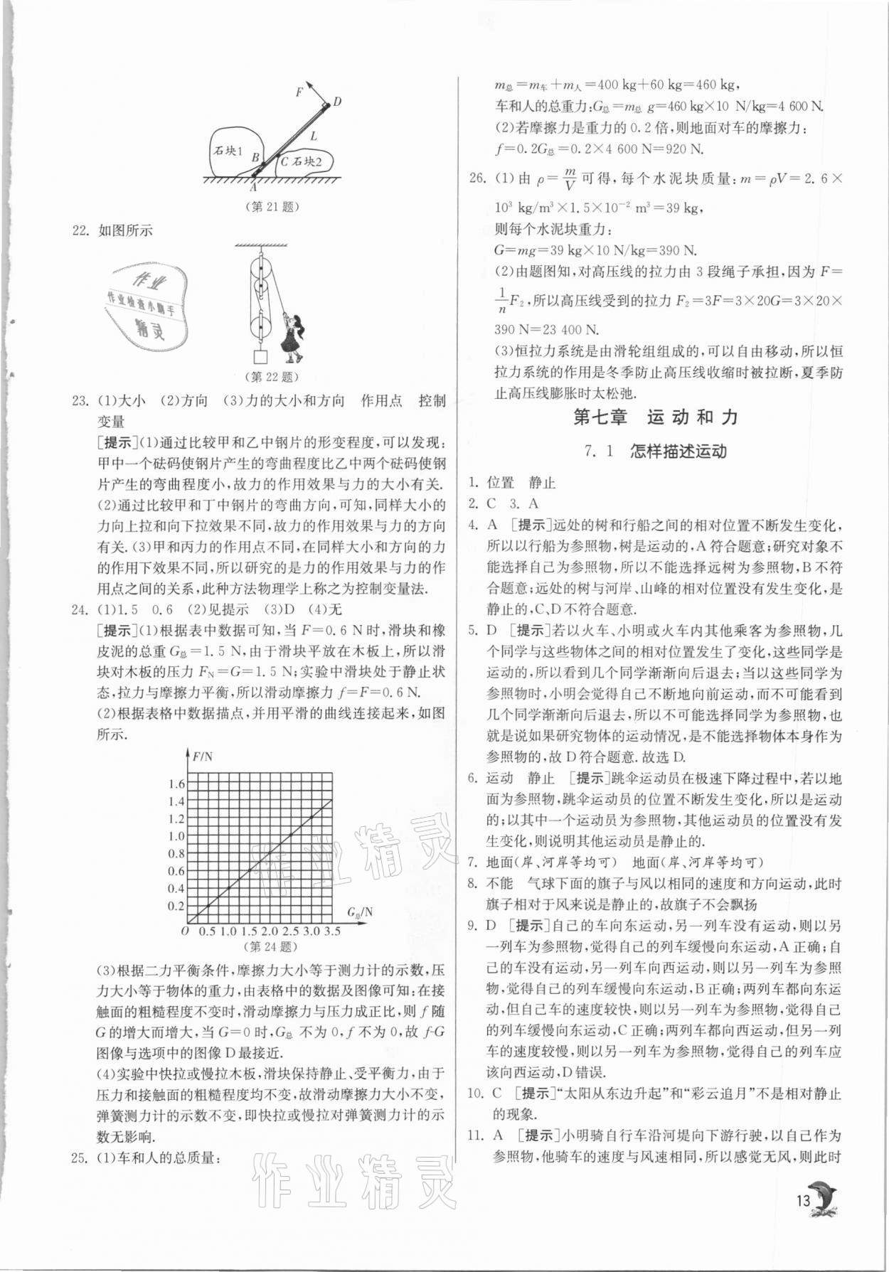 2021年实验班提优训练八年级物理下册沪粤版 第13页