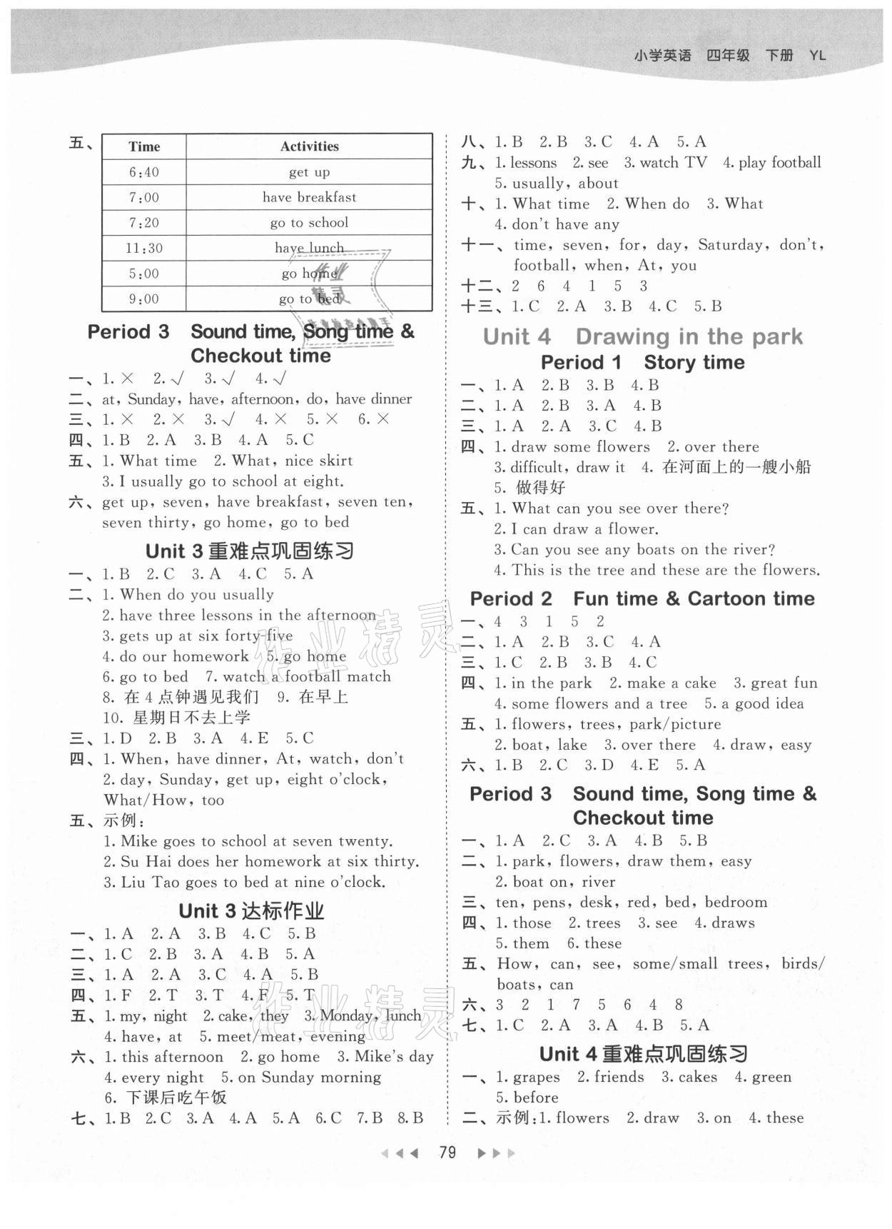 2021年53天天練小學(xué)英語四年級(jí)下冊(cè)譯林版 第3頁