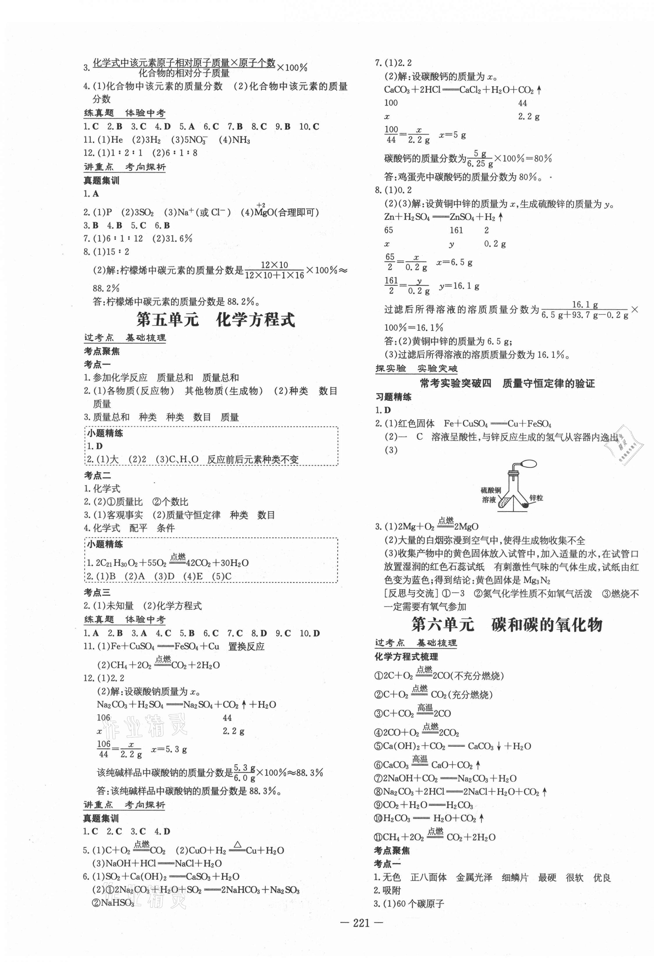 2021年中考总复习导与练化学 第3页