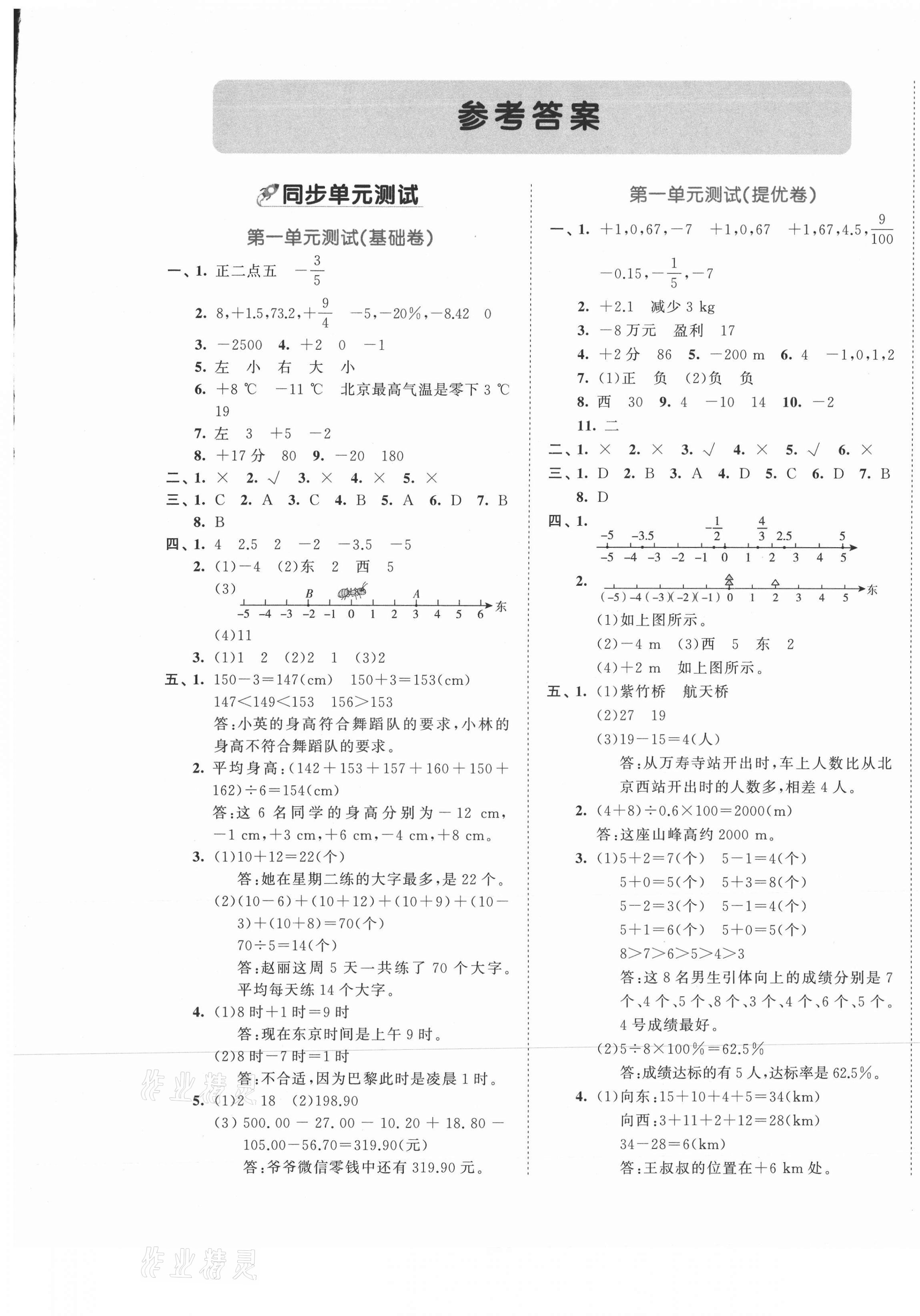 2021年53全优卷六年级数学下册人教版 第1页