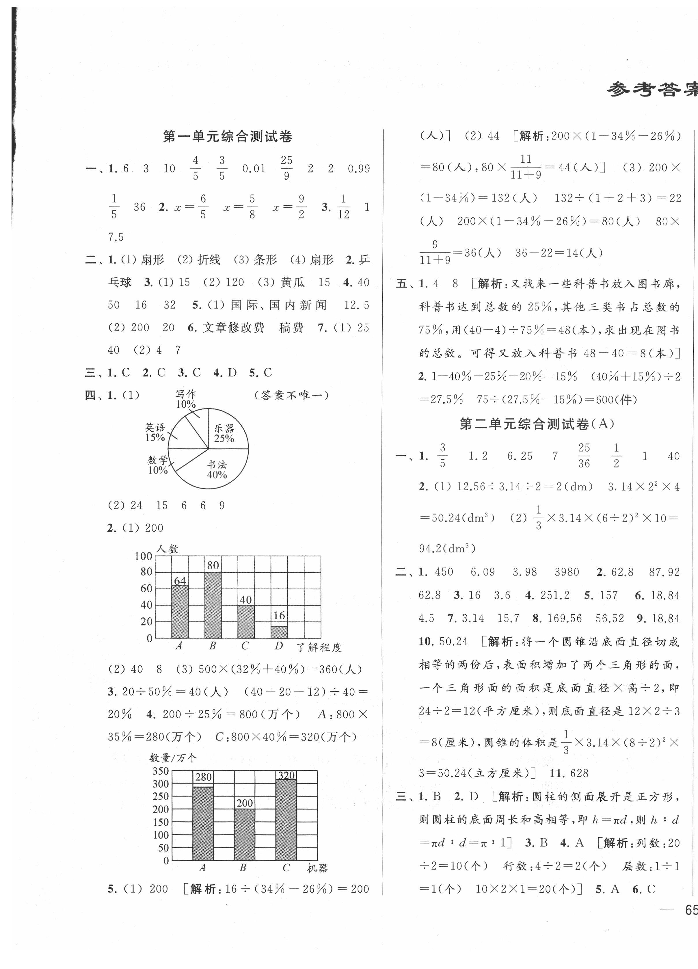 2021年亮点给力大试卷六年级数学下册江苏版 第1页