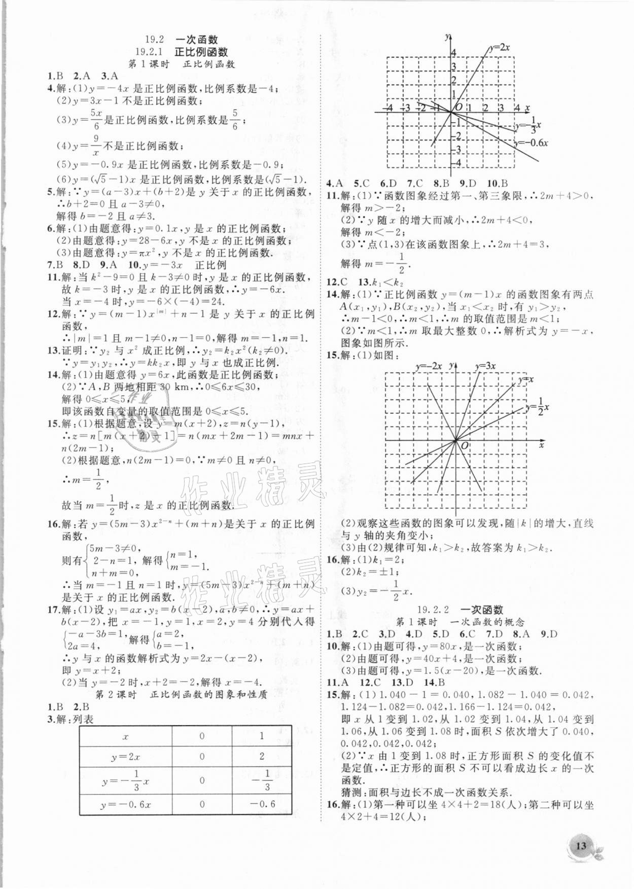 2021年创新课堂创新作业本八年级数学下册人教版 第13页