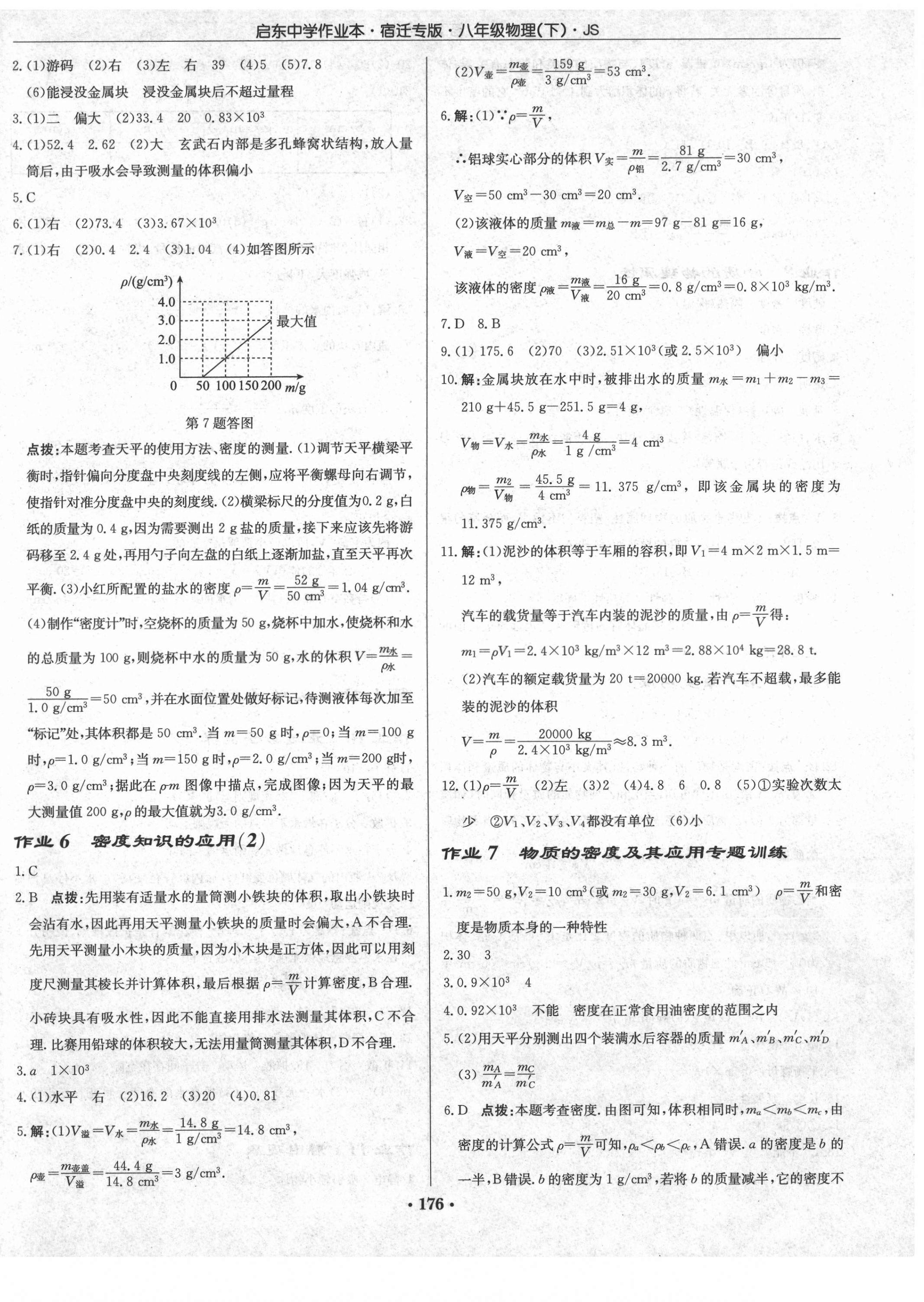 2021年啟東中學(xué)作業(yè)本八年級物理下冊蘇科版宿遷專版 第2頁