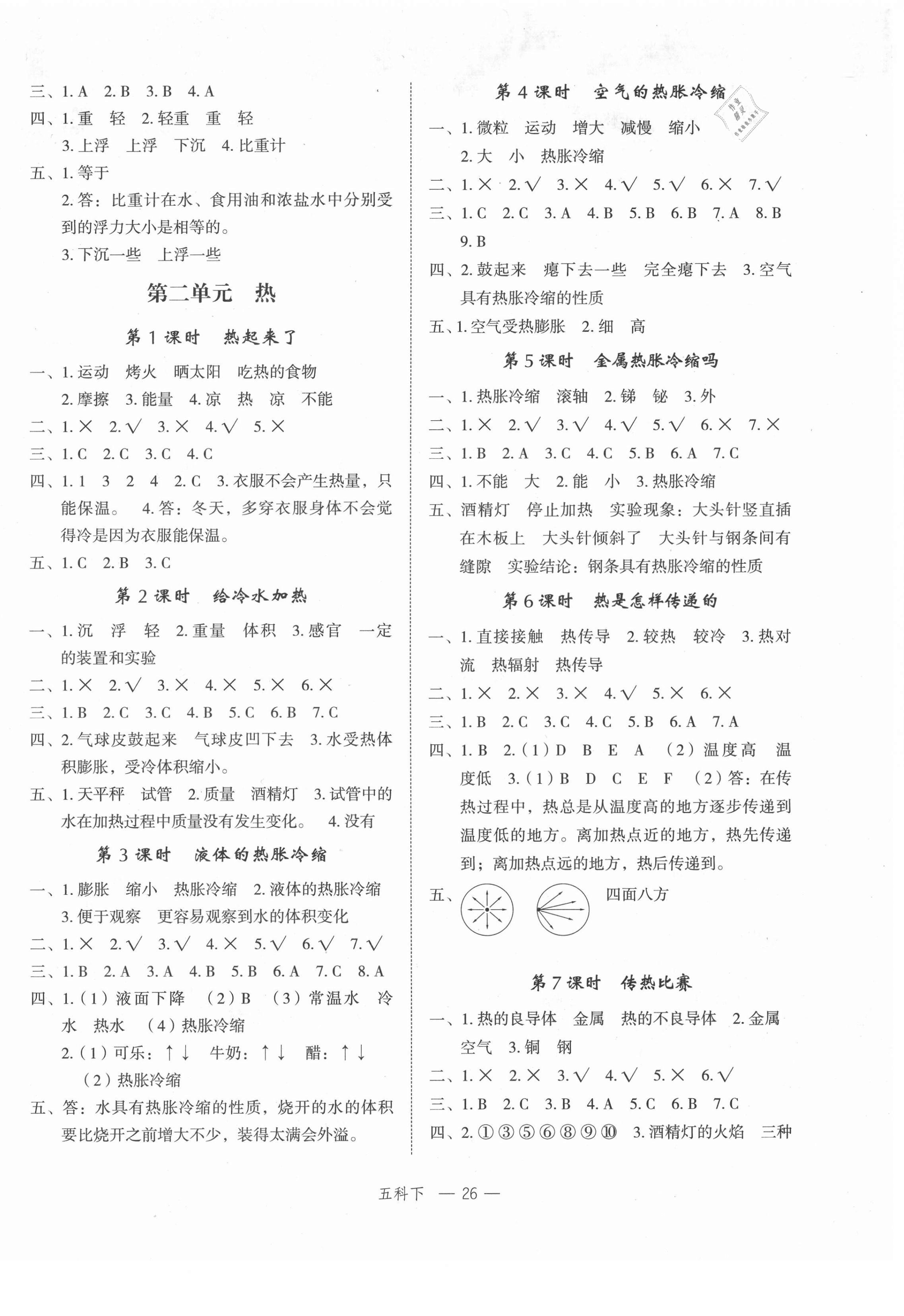 2021年名师面对面先学后练五年级科学下册教科版 第2页