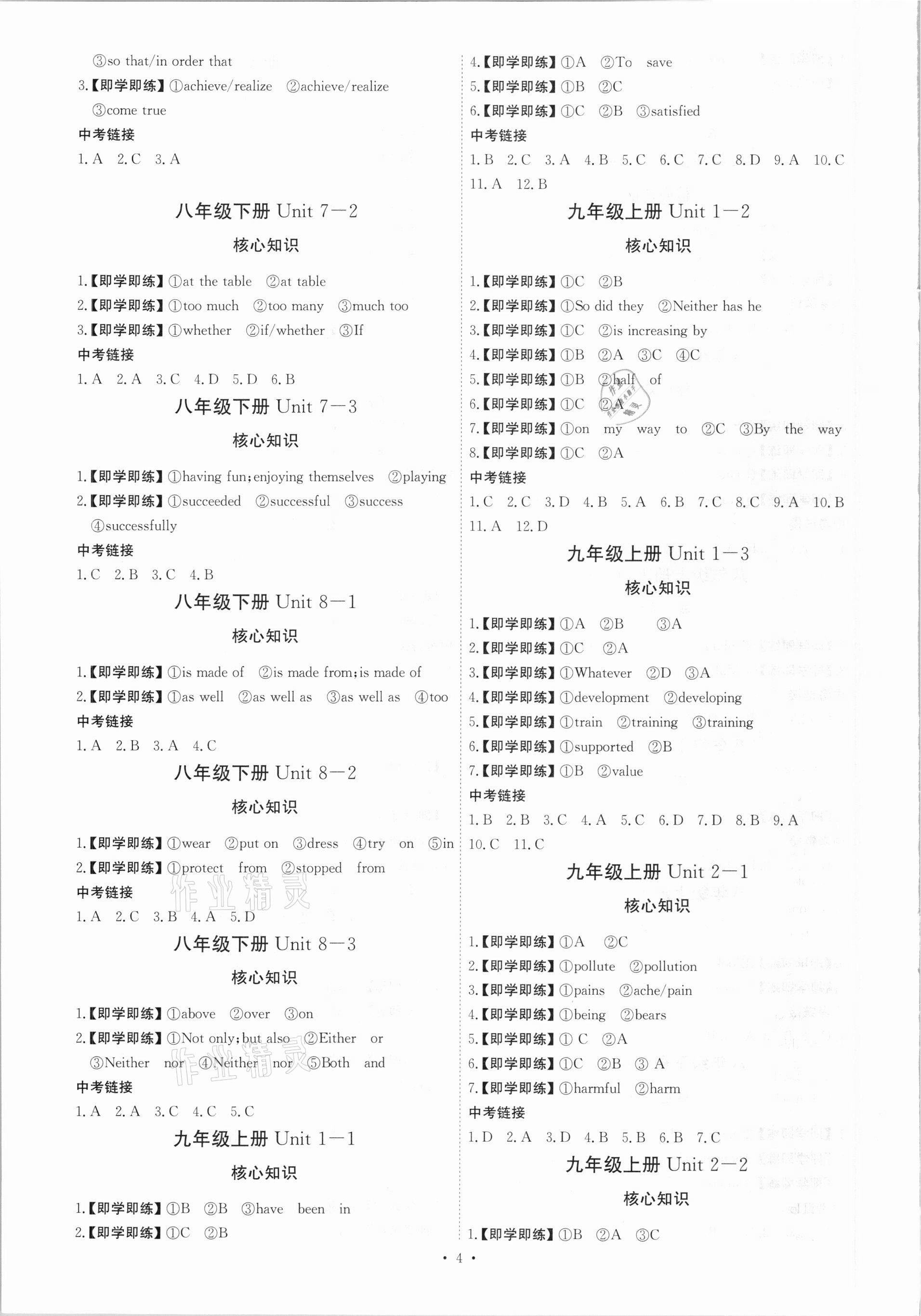 2021年創(chuàng)意課堂中考總復習指導英語福建專版 第4頁