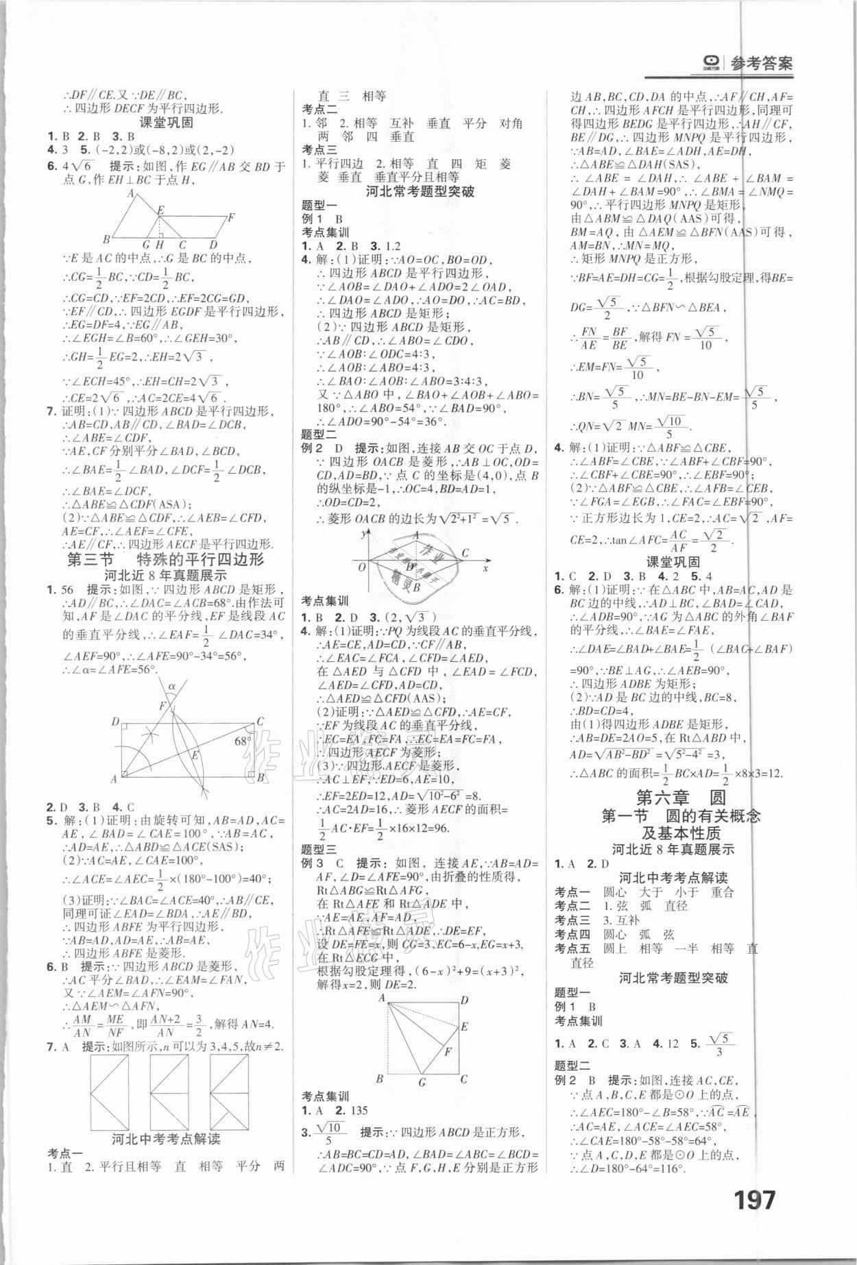 2021年全優(yōu)中考系統(tǒng)總復(fù)習(xí)數(shù)學(xué)河北專用 參考答案第13頁(yè)