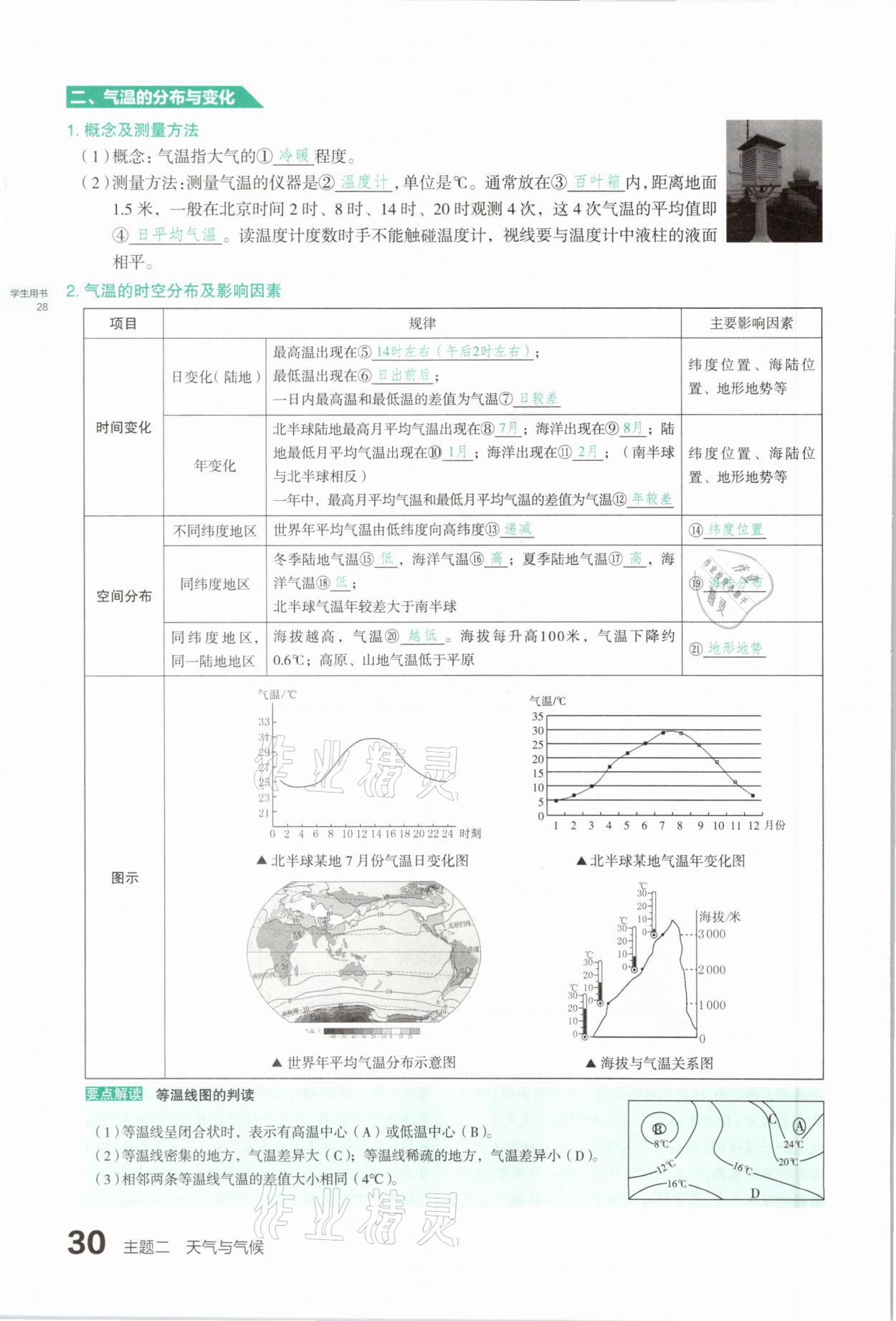 2021年滾動(dòng)遷移中考總復(fù)習(xí)地理山西專版 參考答案第30頁(yè)