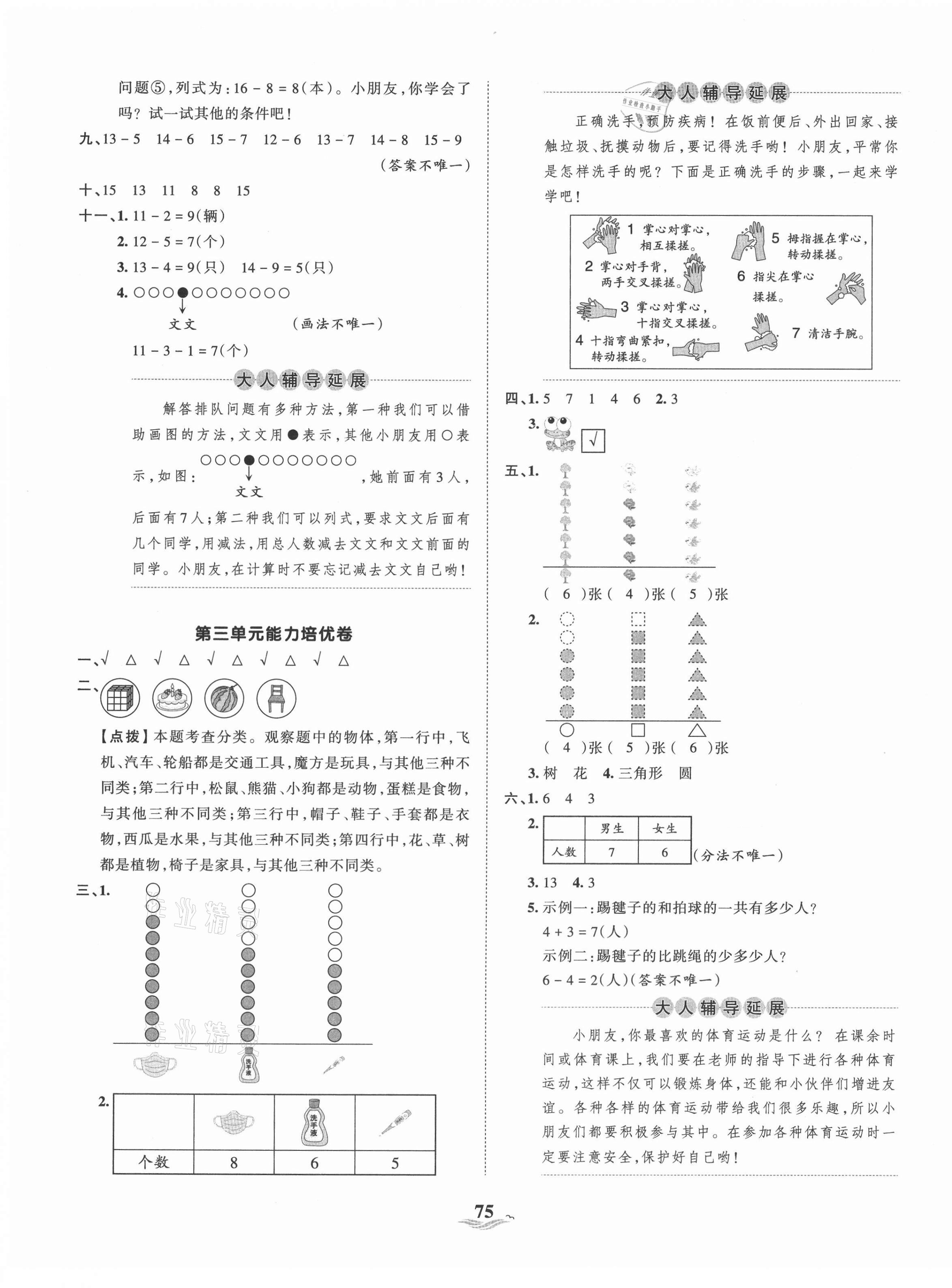 2021年王朝霞培優(yōu)100分一年級數(shù)學(xué)下冊人教版 第3頁