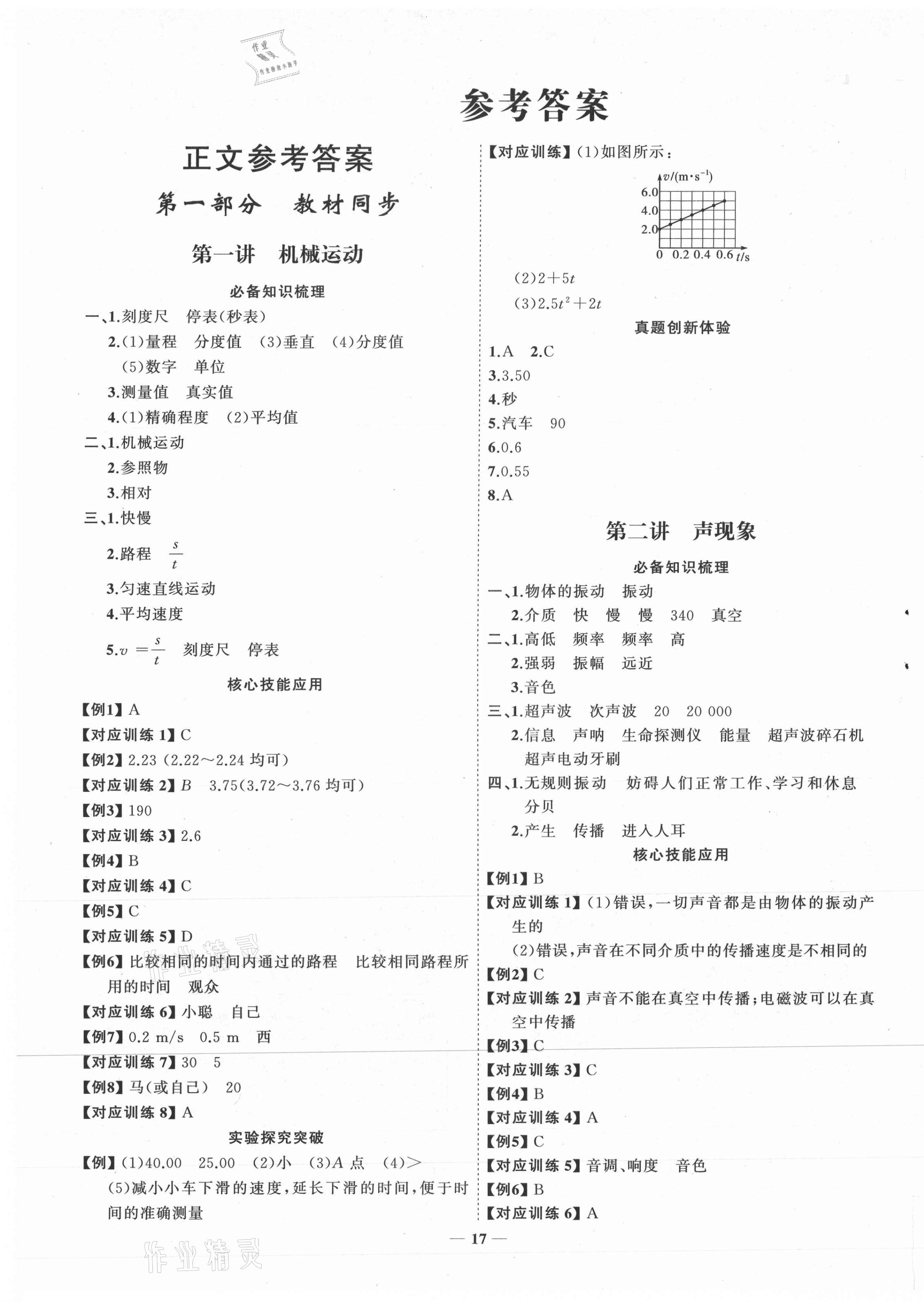 2021年初中總復(fù)習(xí)手冊(cè)物理山東教育出版社 第1頁