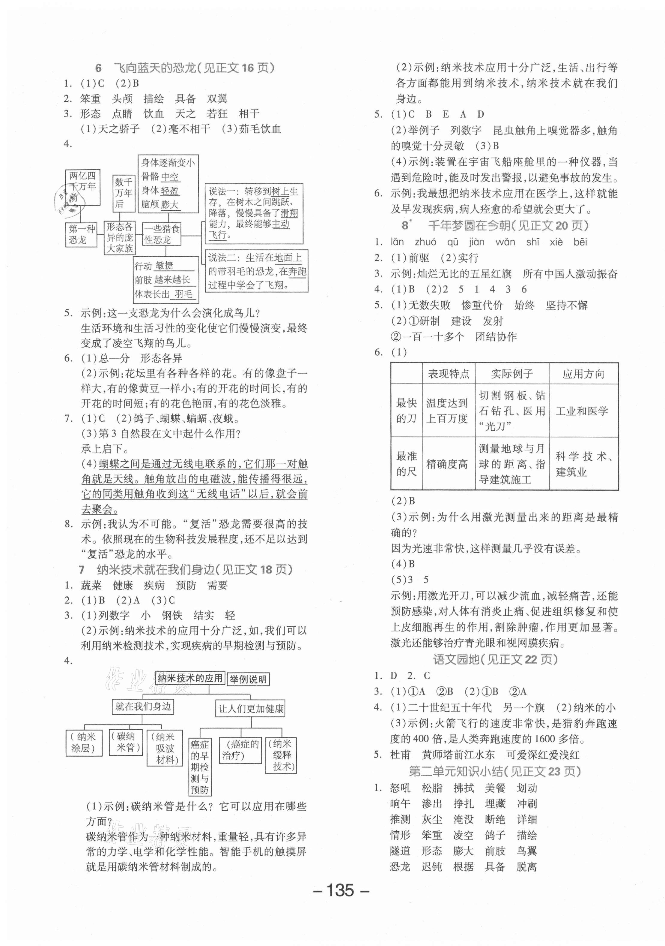 2021年全品學(xué)練考四年級(jí)語文下冊(cè)人教版北京專版 參考答案第3頁(yè)