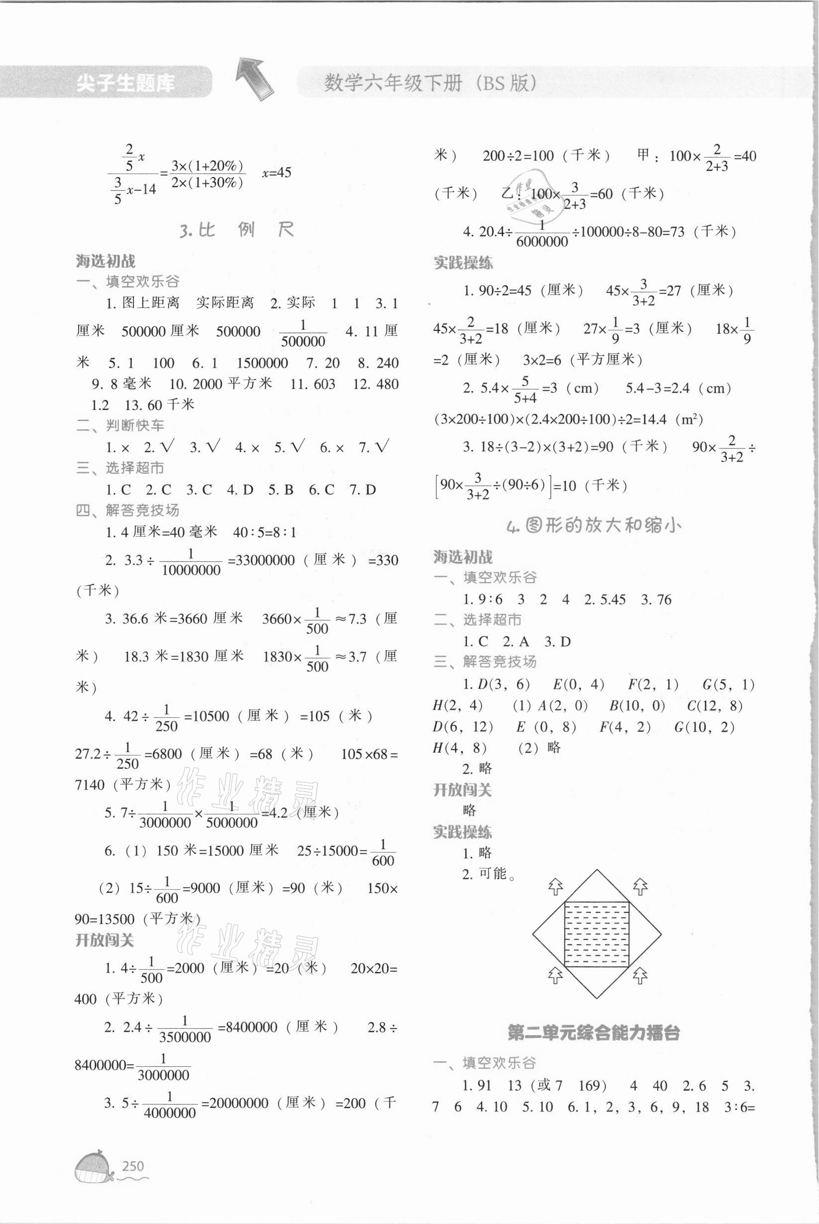 2021年尖子生题库六年级数学下册北师大版 第6页