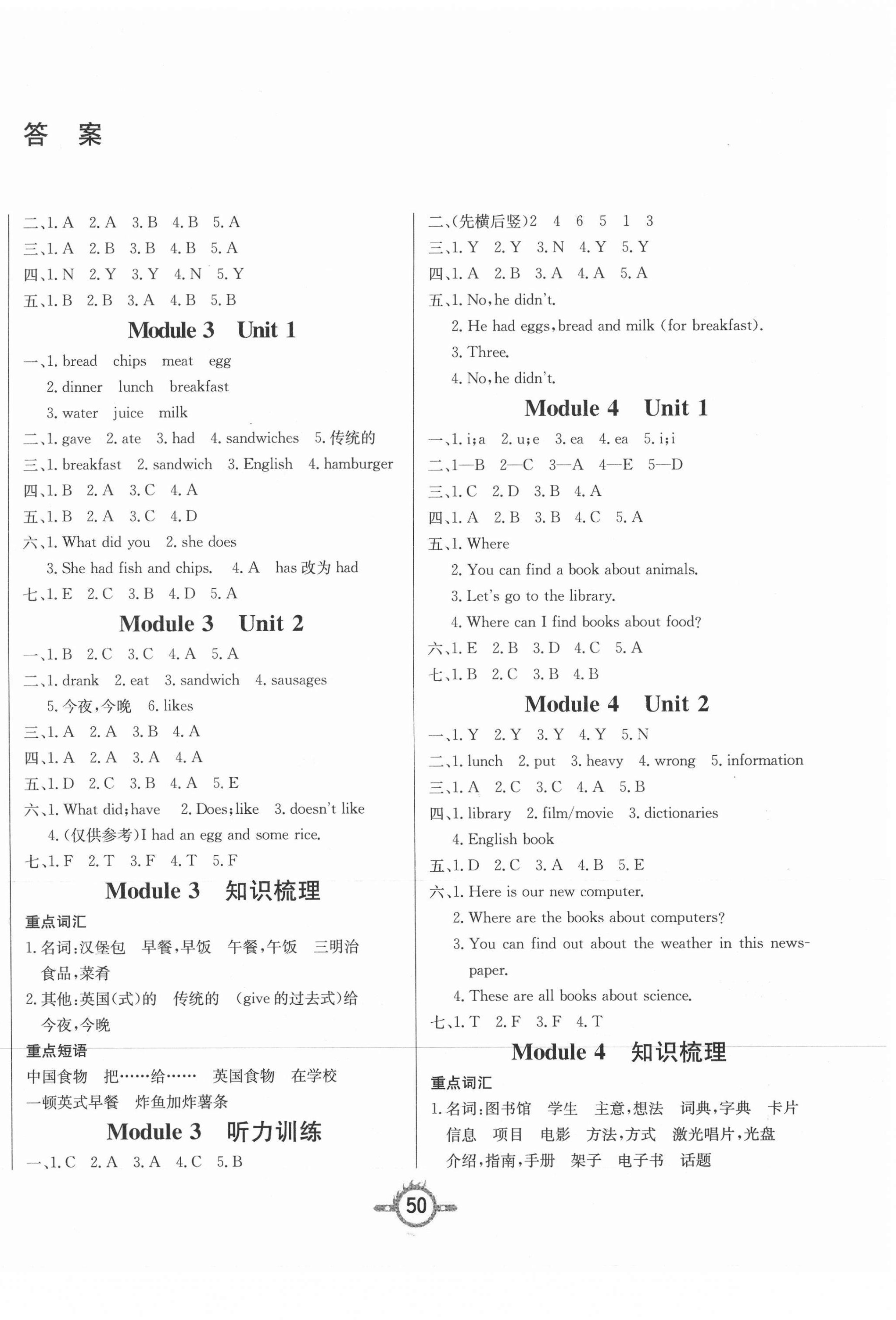 2021年創(chuàng)新課課練五年級英語下冊外研版 第2頁