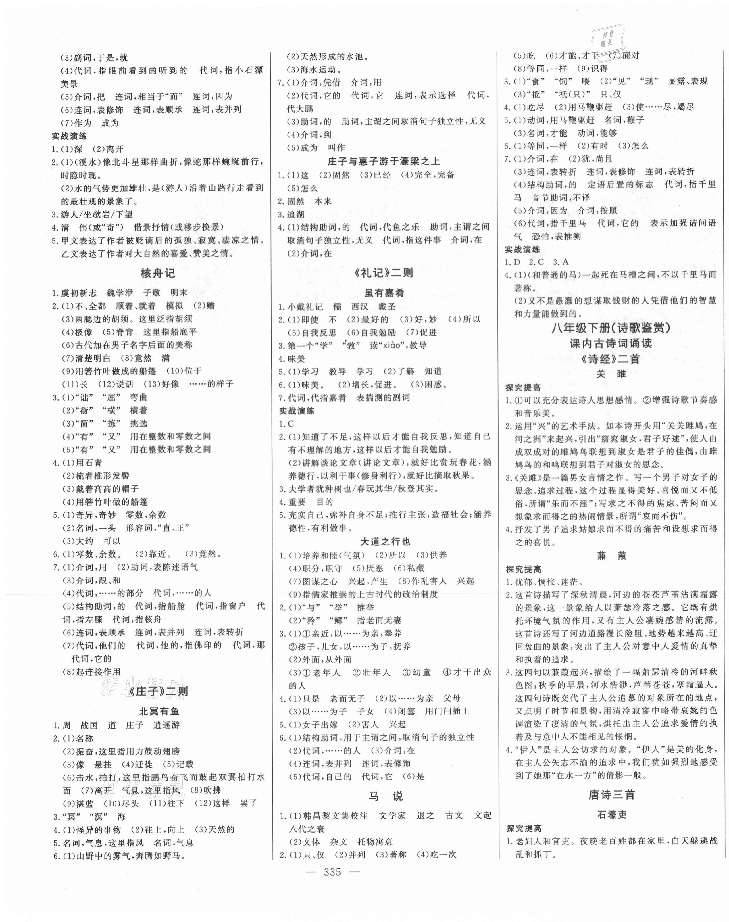 2021年智慧大课堂学业总复习全程精练语文中考人教版 第11页