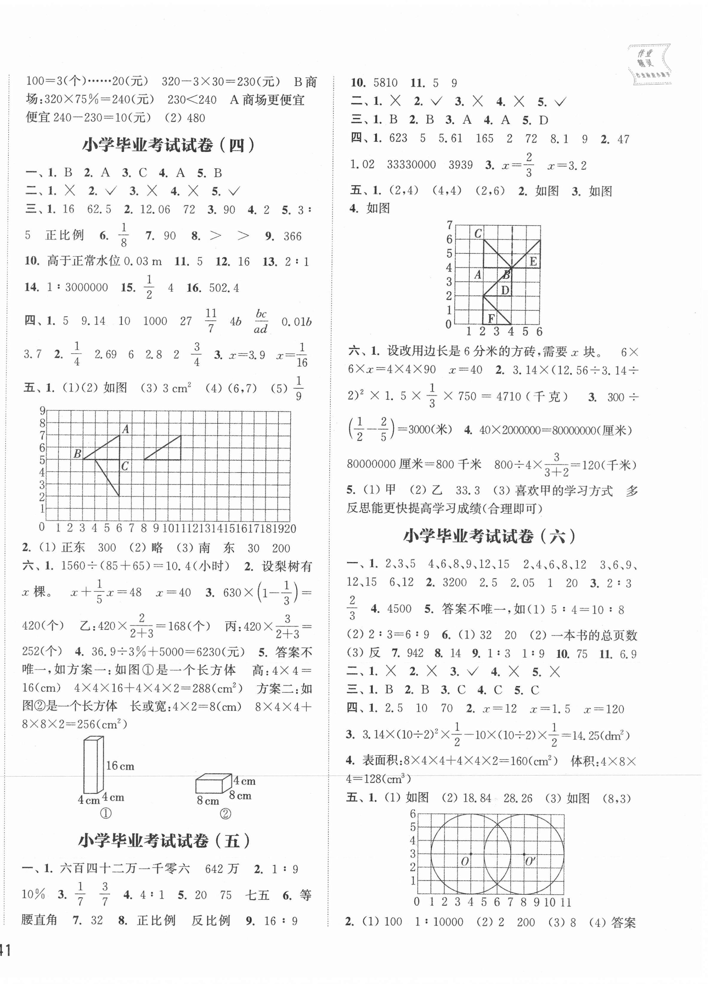 2021年小学毕业考试试卷精编数学 第2页