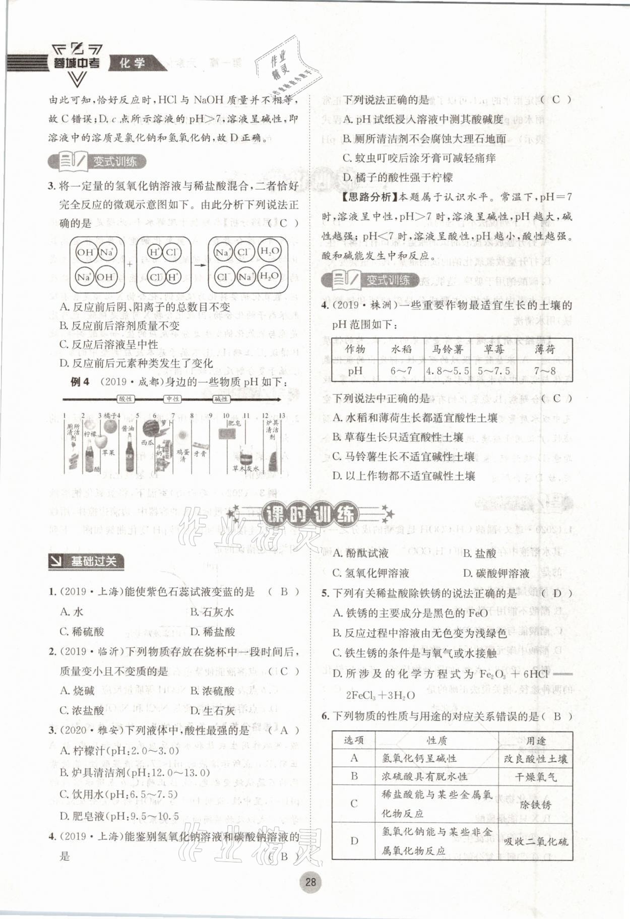 2021年蓉城中考化學 參考答案第28頁