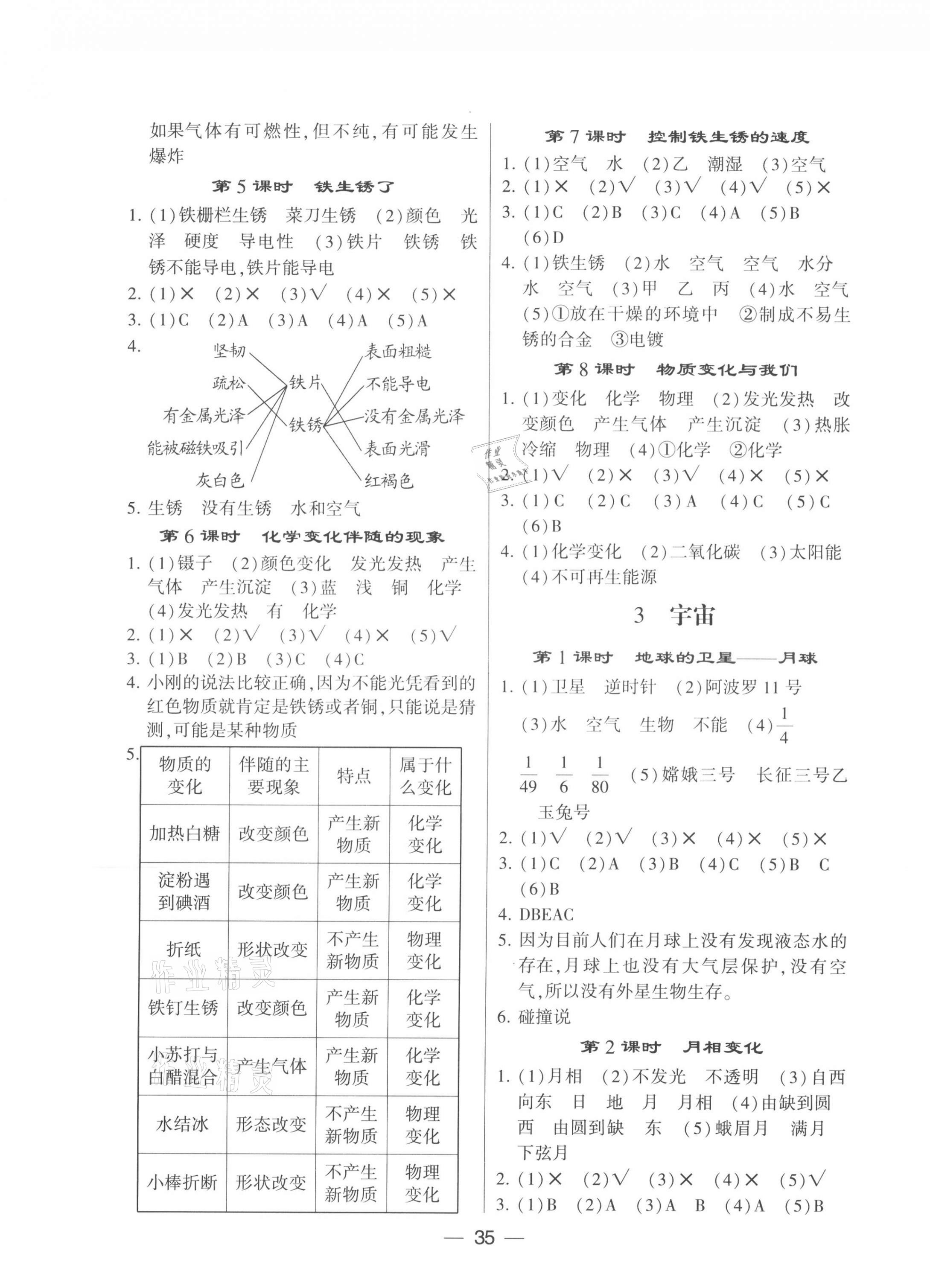 2021年經(jīng)綸學(xué)典棒棒堂六年級科學(xué)下冊教科版 第3頁