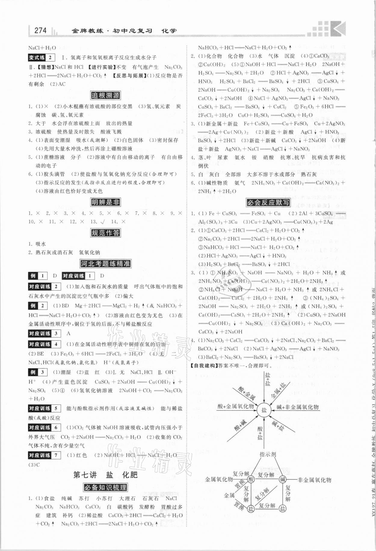 2021年金牌教练赢在燕赵初中总复习化学河北专用 第6页