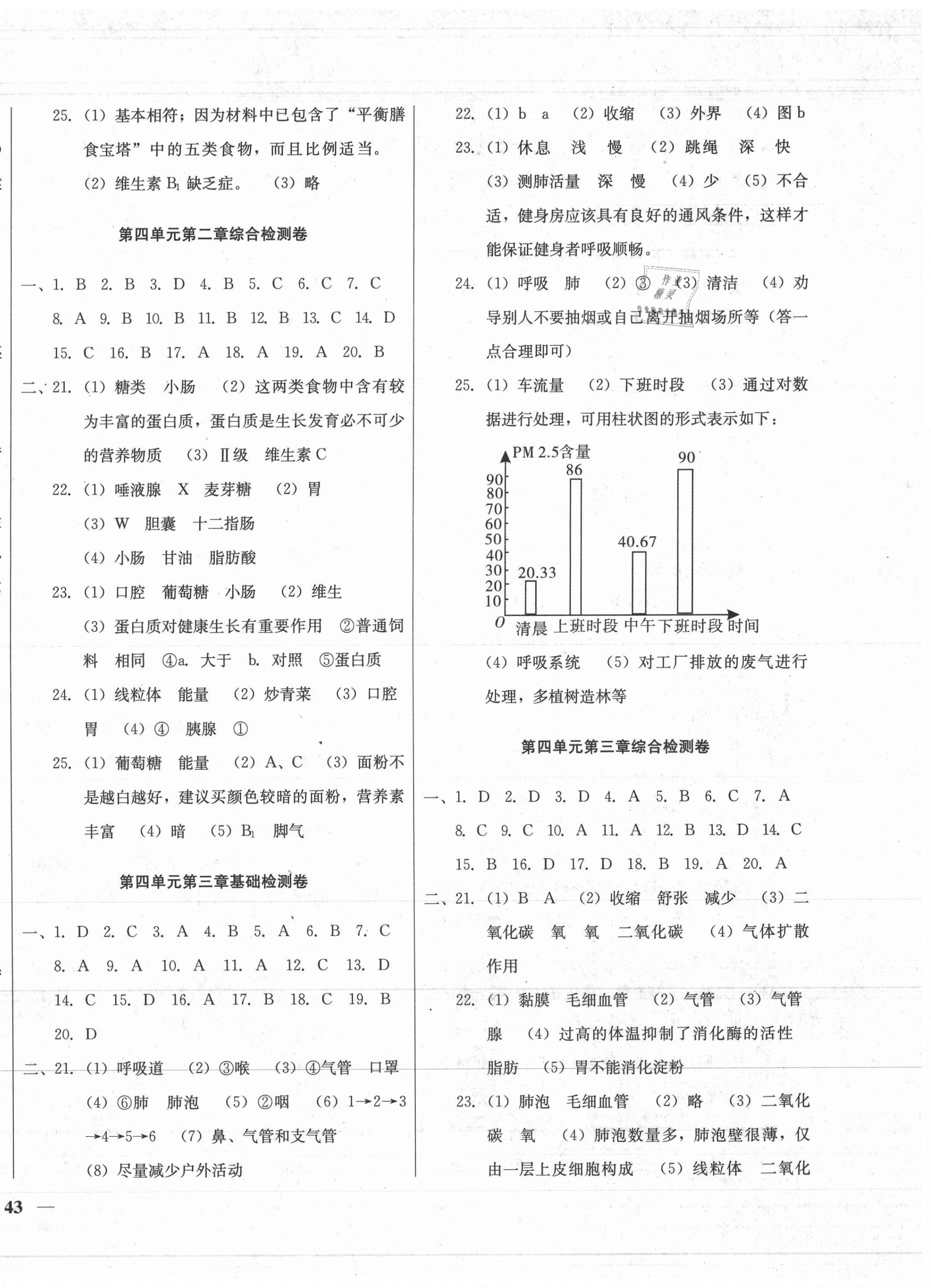 2020年同步檢測(cè)卷七年級(jí)生物下冊(cè)人教版 第2頁(yè)