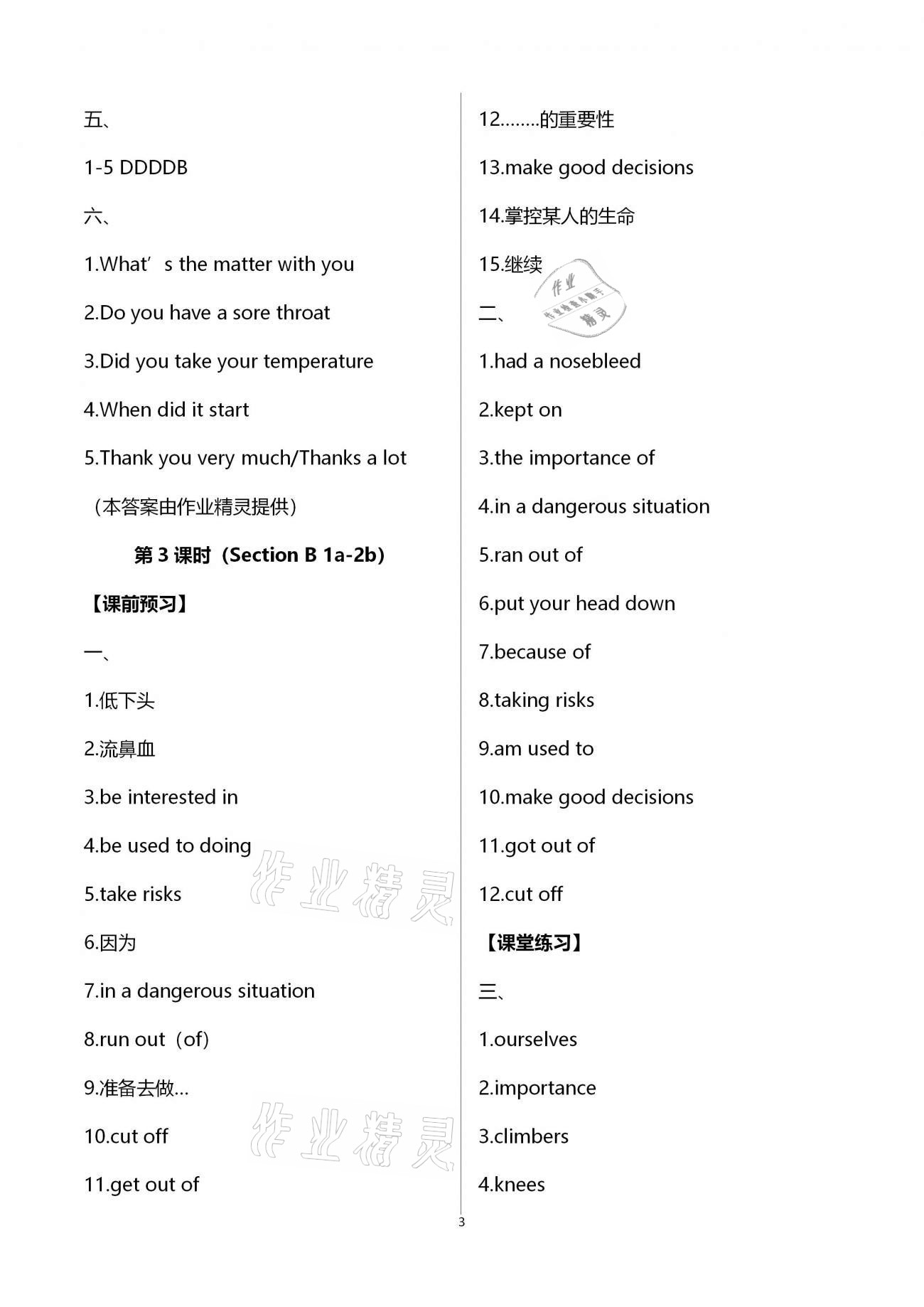 2021年基礎(chǔ)訓(xùn)練八年級英語下冊人教版大象出版社 第3頁