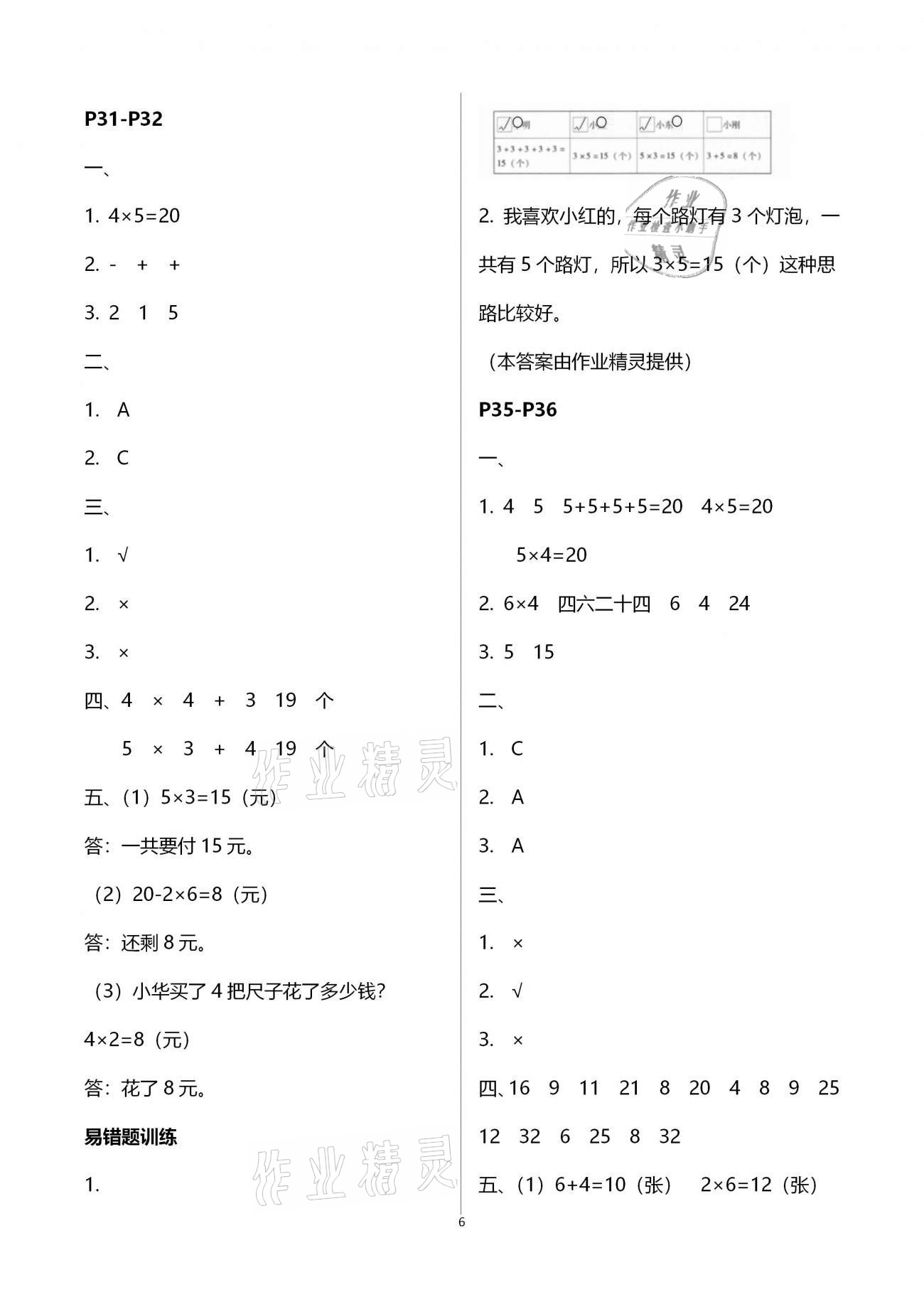 2021年小學(xué)生寒假專項(xiàng)作業(yè)二年級 第6頁