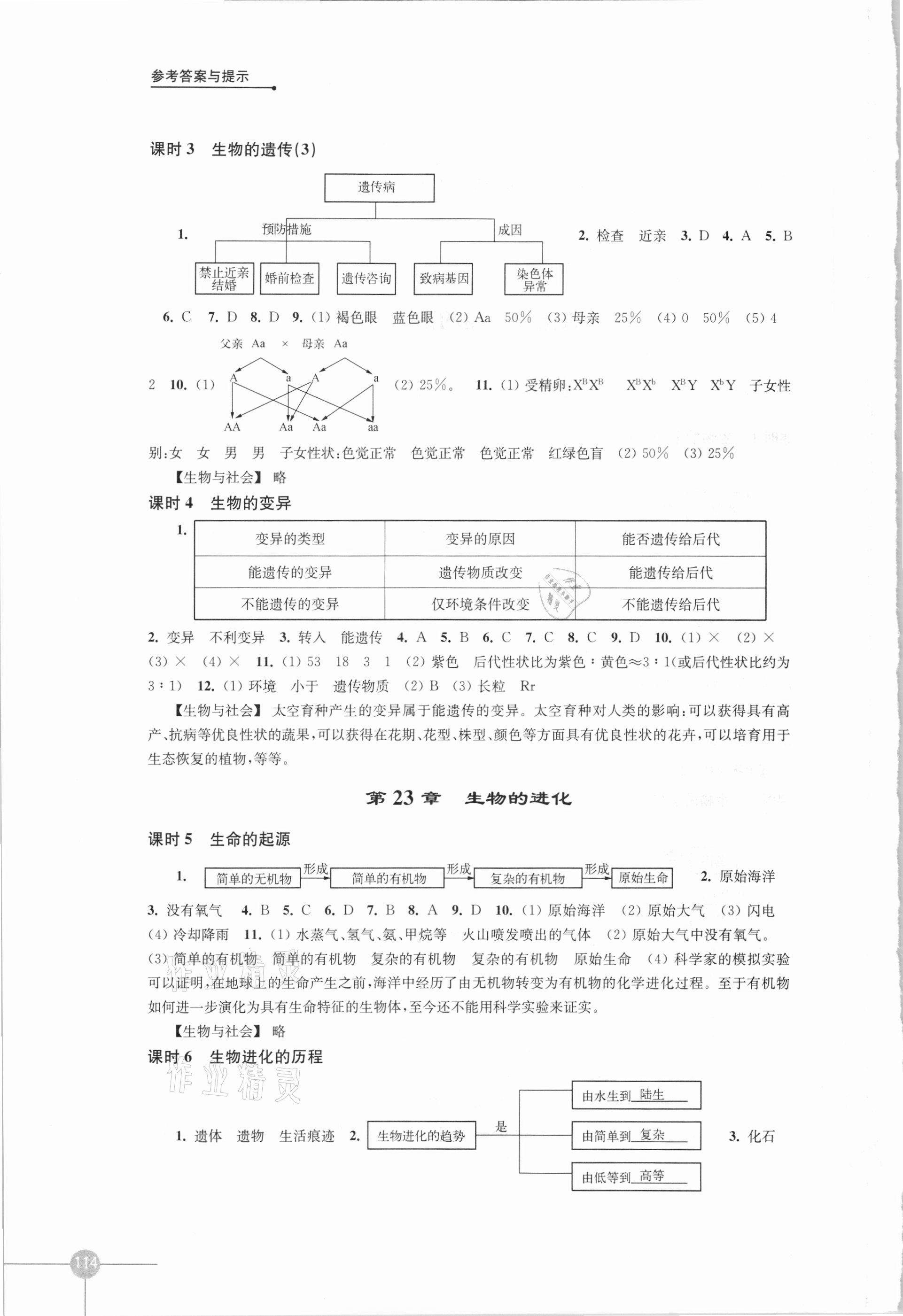 2021年課課練八年級生物下冊蘇科版 第2頁